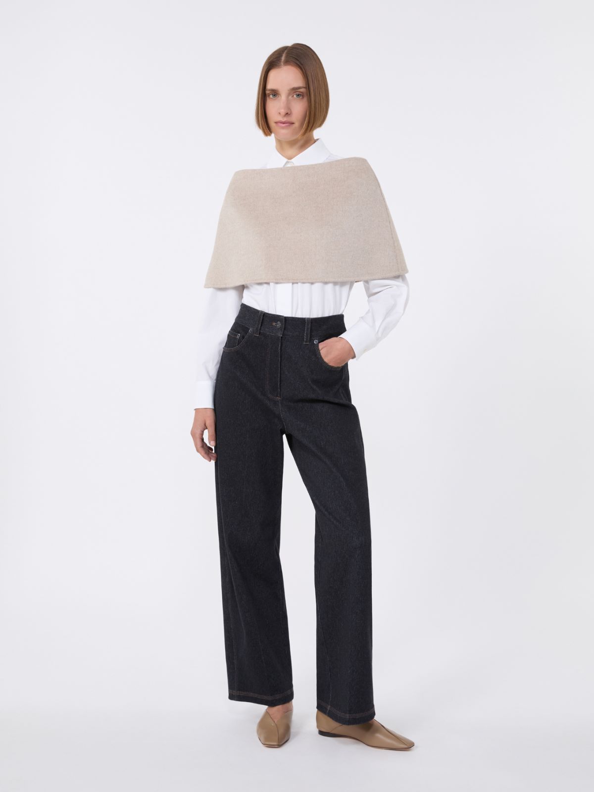 Cashmere infinity scarf - BEIGE - Max Mara - 4