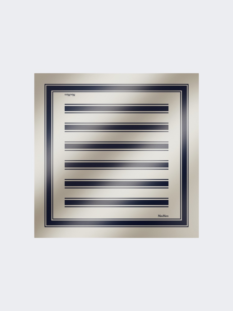 Printed silk foulard - ULTRAMARINE - Max Mara