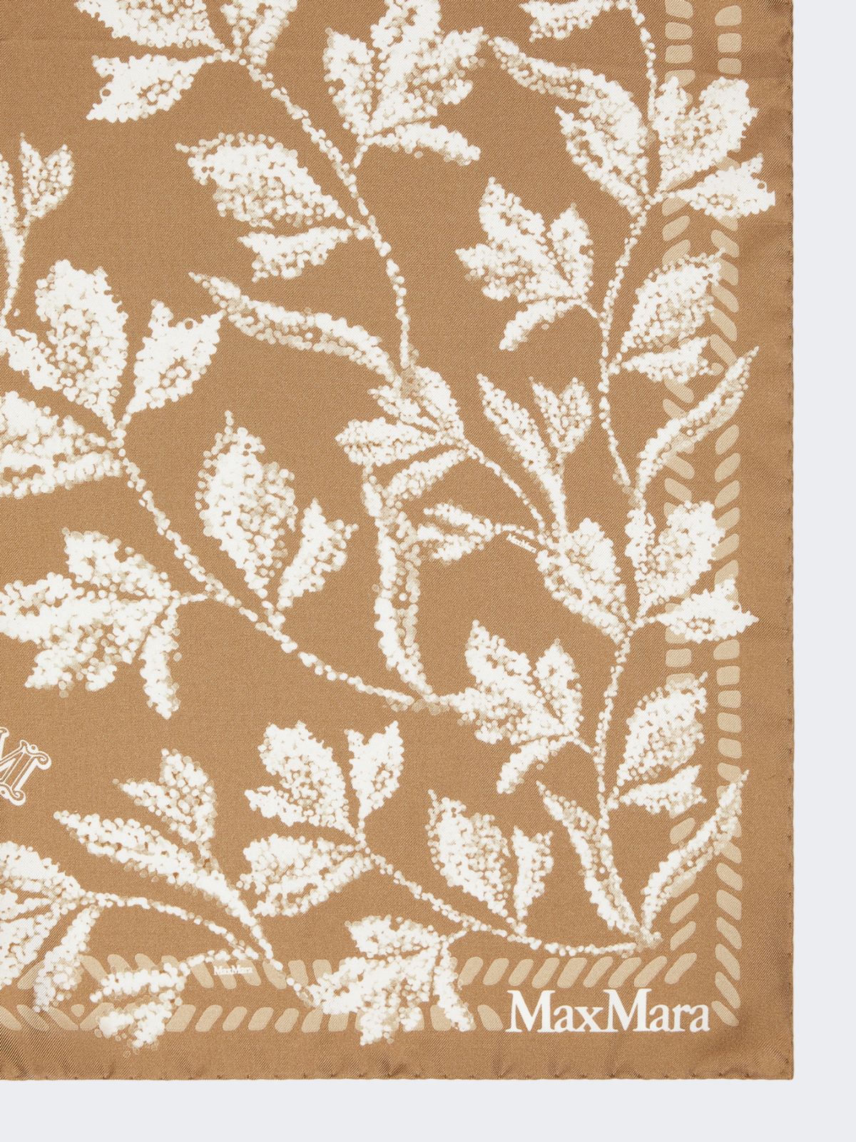 Printed silk oversized scarf - BRONZE - Max Mara - 6