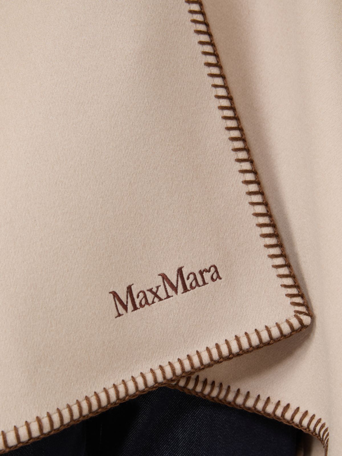 Wool and cashmere cape with belt - SAND - Max Mara - 5
