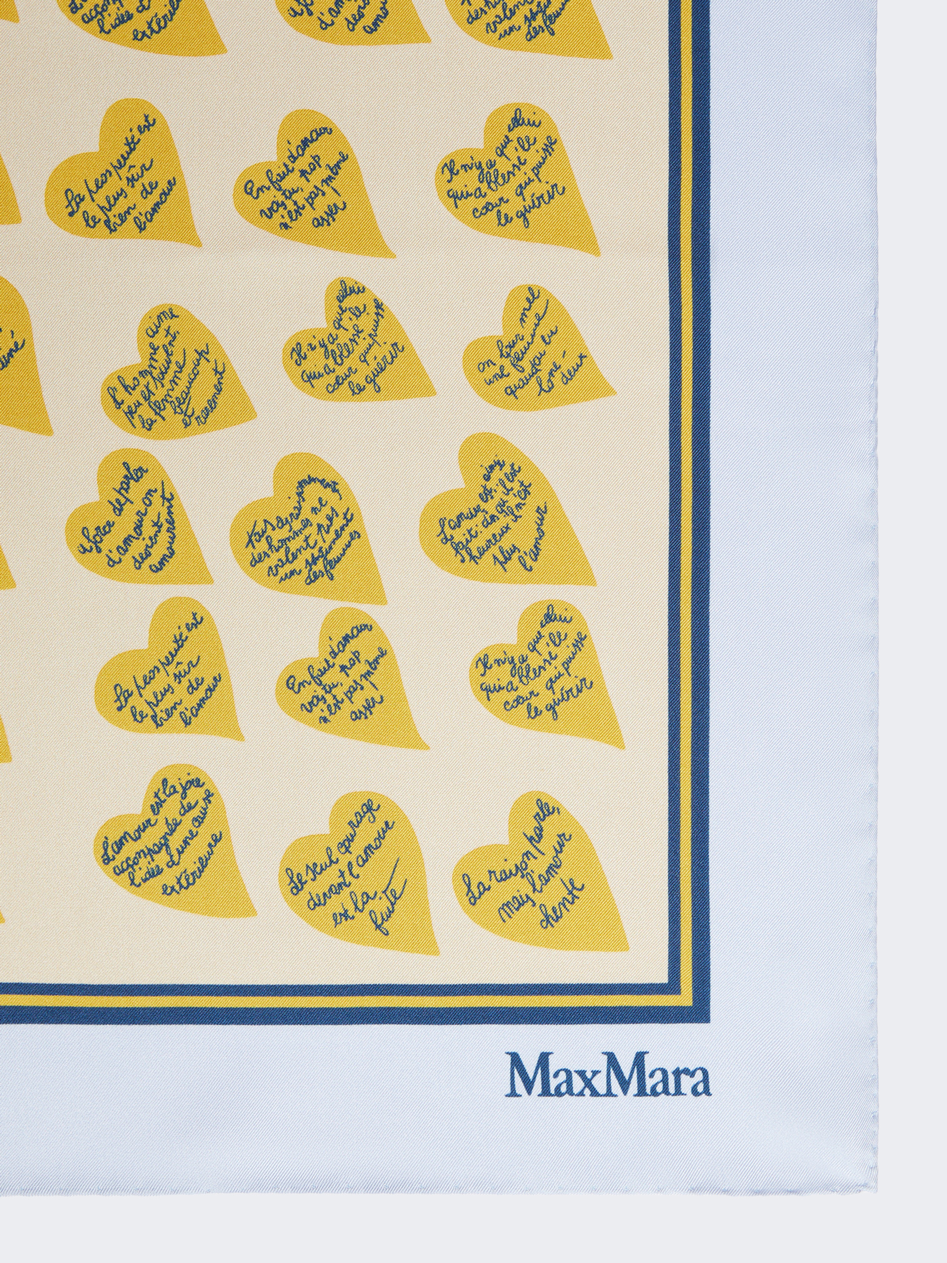 Printed silk scarf - LIGHT BLUE - Max Mara - 2