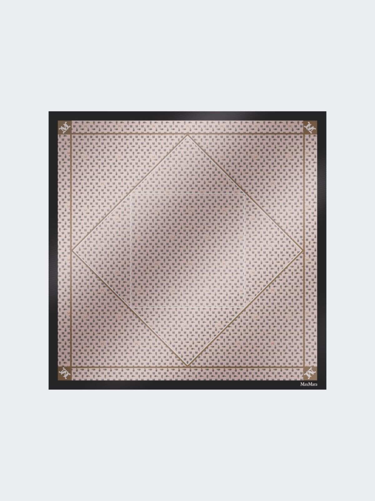 Printed silk oversized scarf - BEIGE PINK - Max Mara - 6