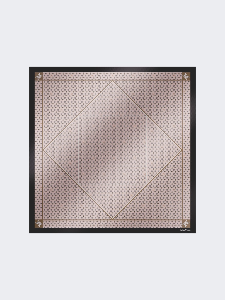 Printed silk oversized scarf - BEIGE PINK - Max Mara