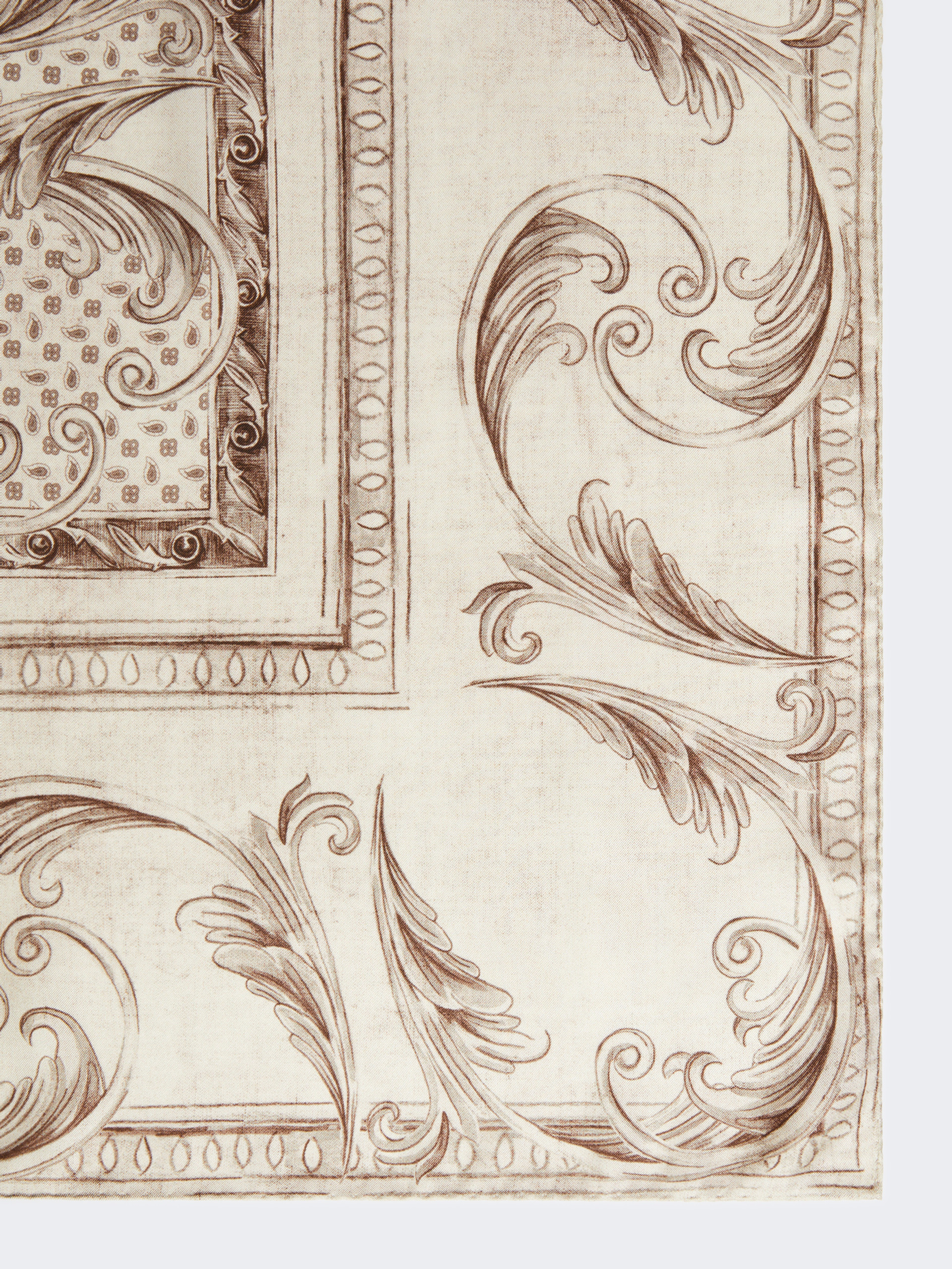 Printed silk pocket square - WHITE - Max Mara - 2