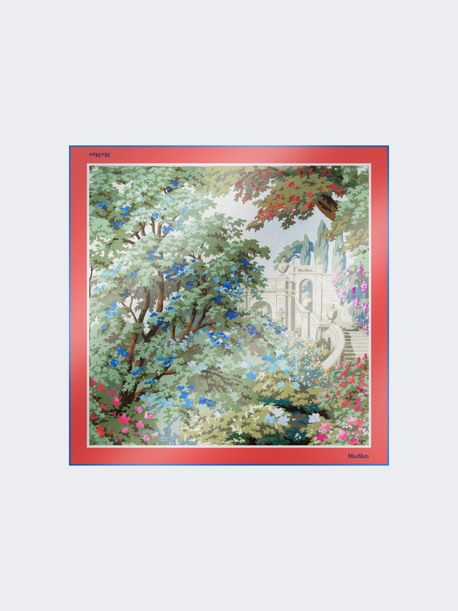 Printed silk foulard - ANTIQUE ROSE - Max Mara