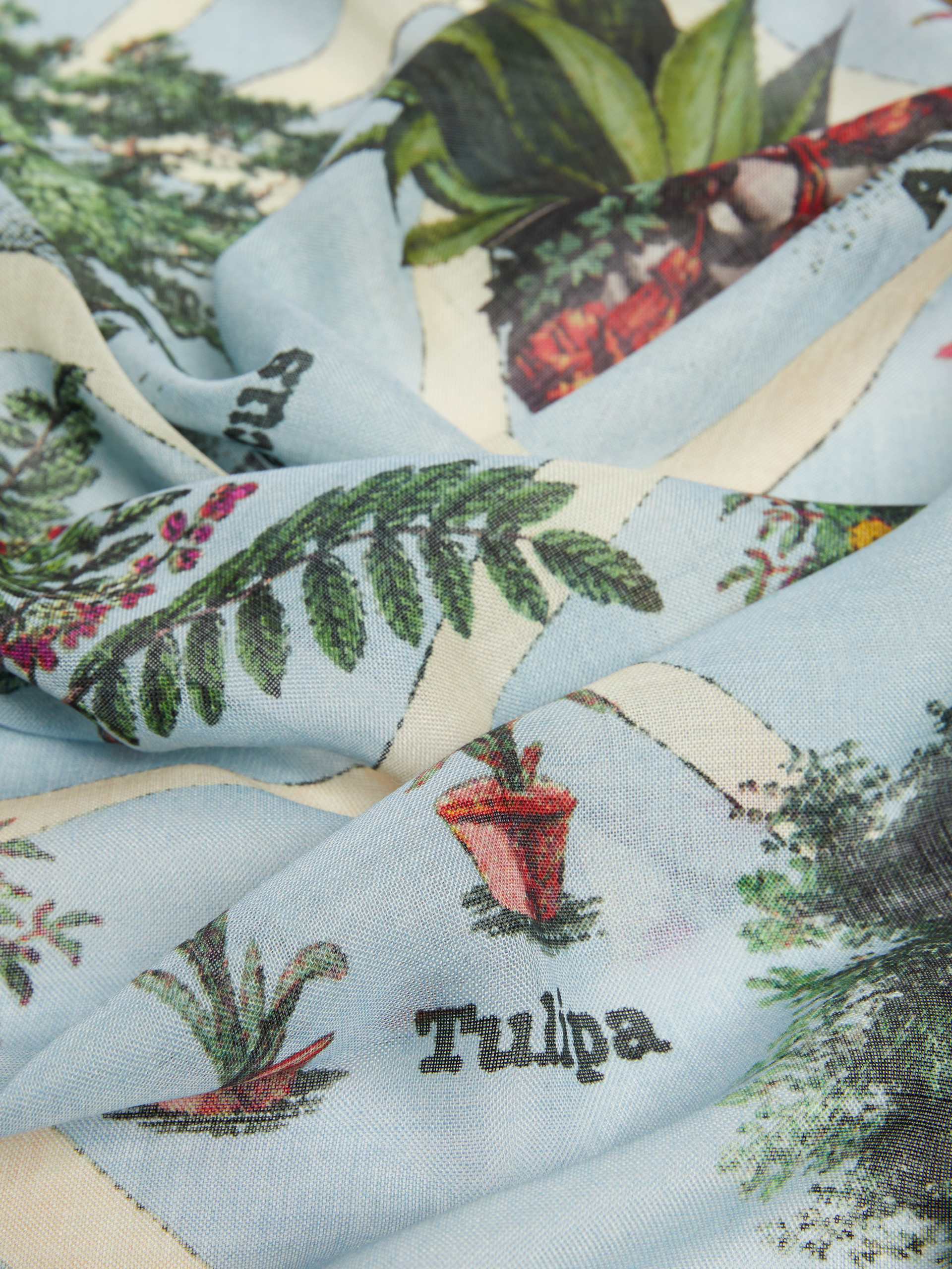 Maxi carré in lana e seta stampata - SENAPE - Max Mara - 3