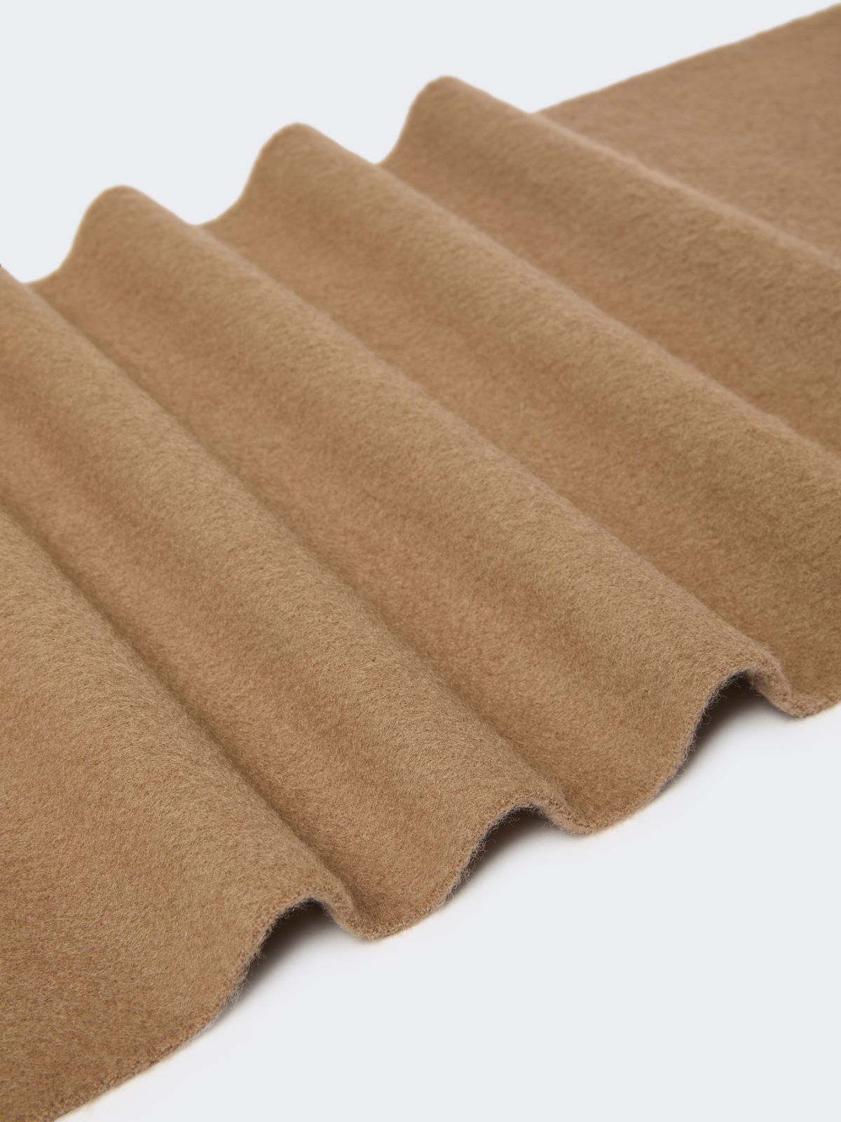 Wool scarf with embroidery - BROWN - Max Mara - 3