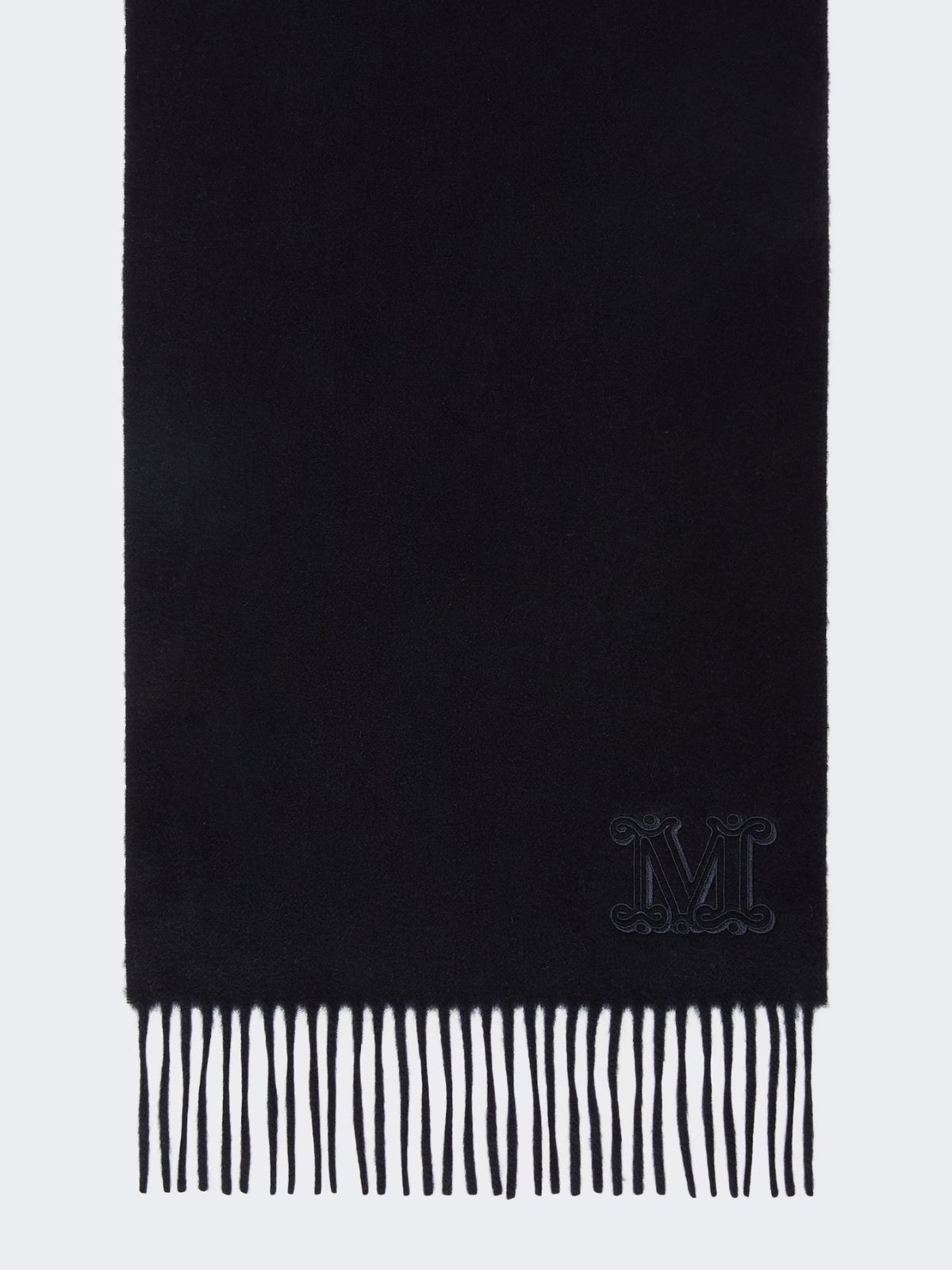Pure cashmere stole with Monogram detail - ULTRAMARINE - Max Mara - 3