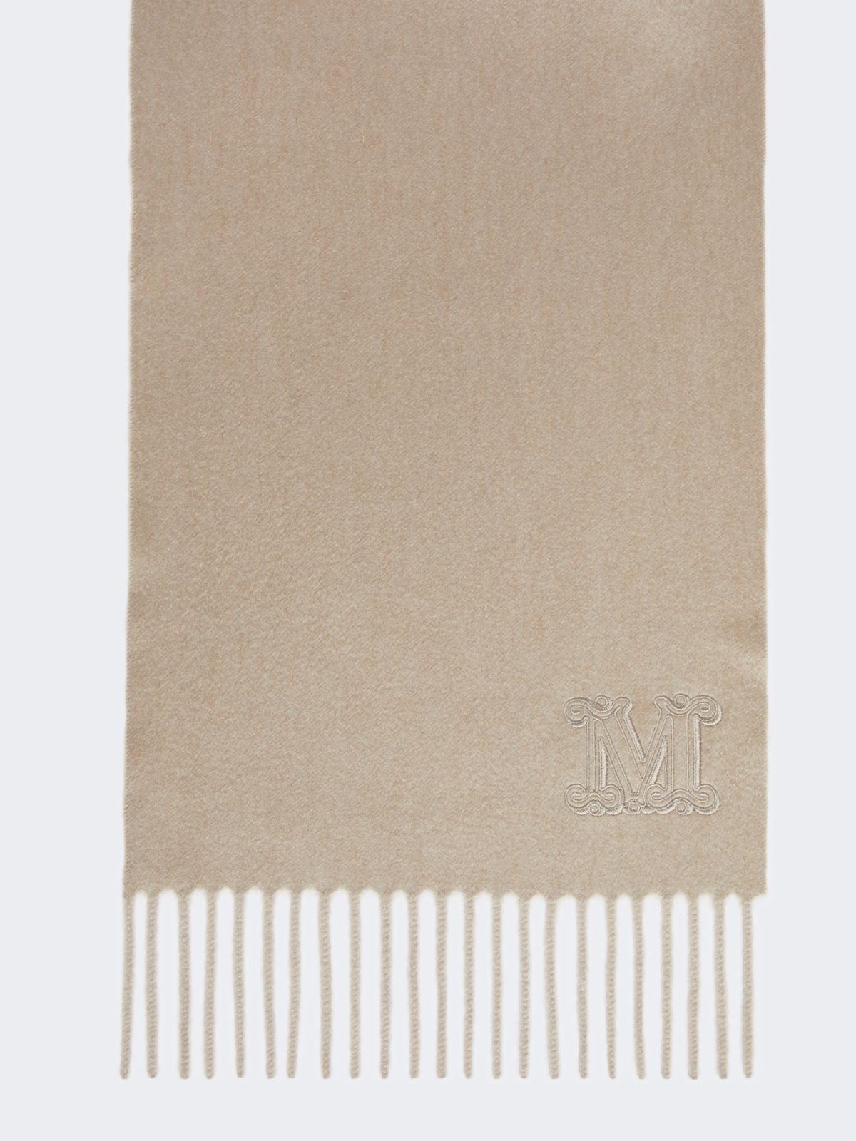 Pure cashmere stole with Monogram detail - SAND - Max Mara - 6