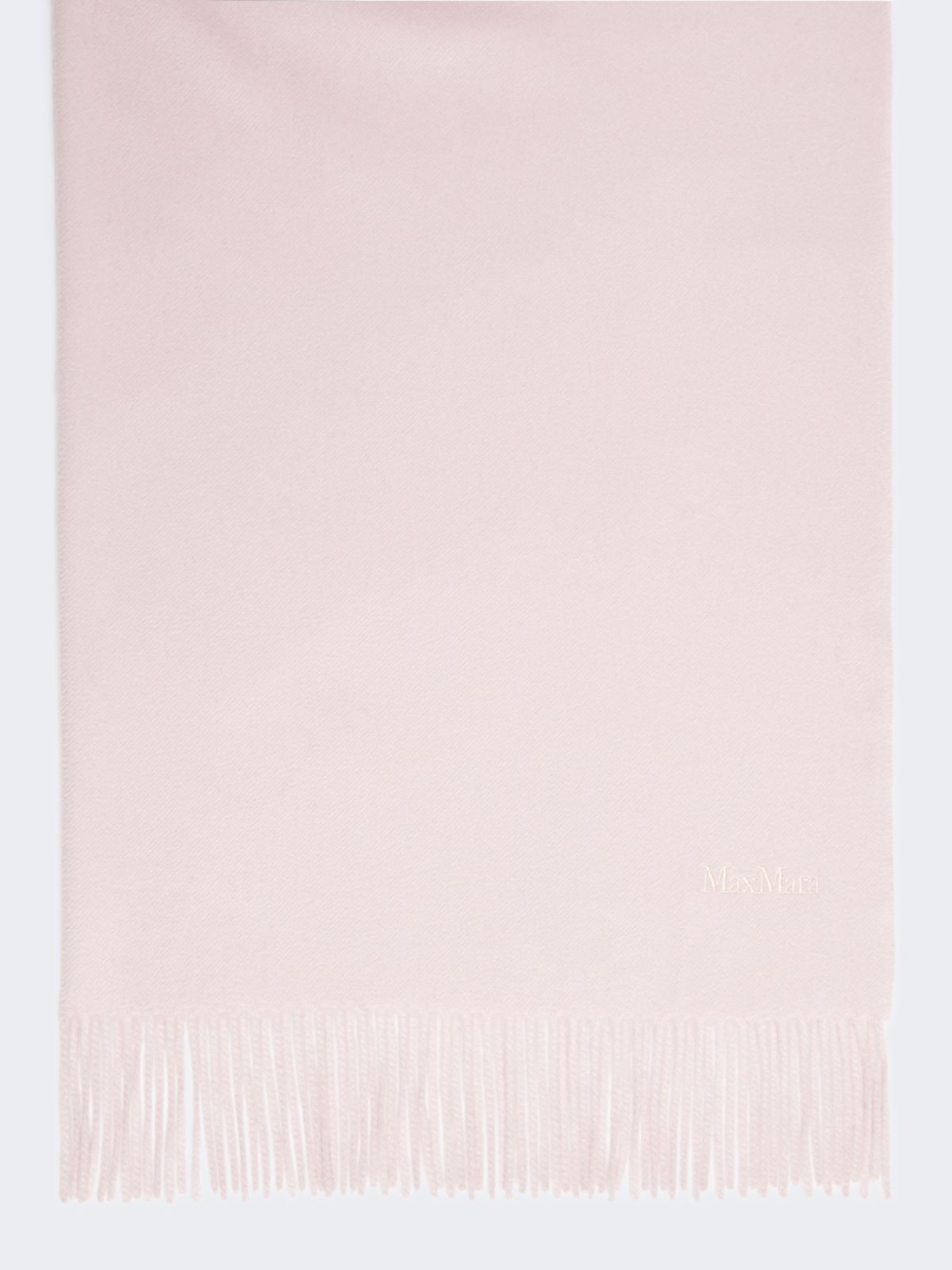Embroidered and fringed cashmere stole - PINK - Max Mara - 6