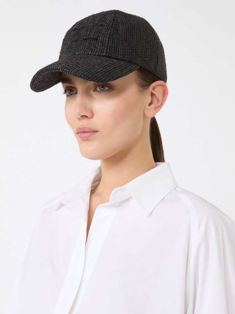 Cappello baseball in stuoia effetto rafia