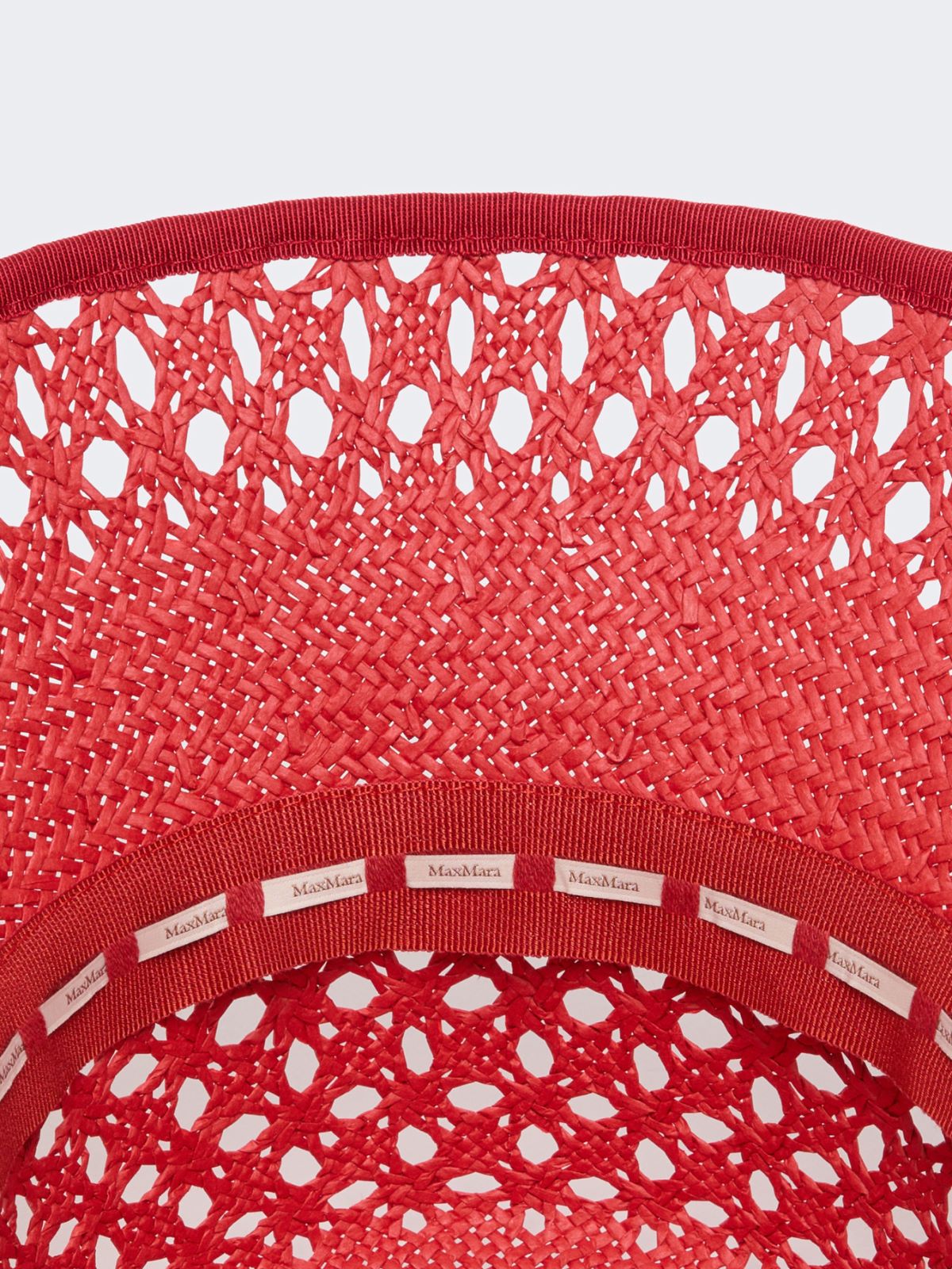 Bucket Hat aus Papiergarn - ROT - 2