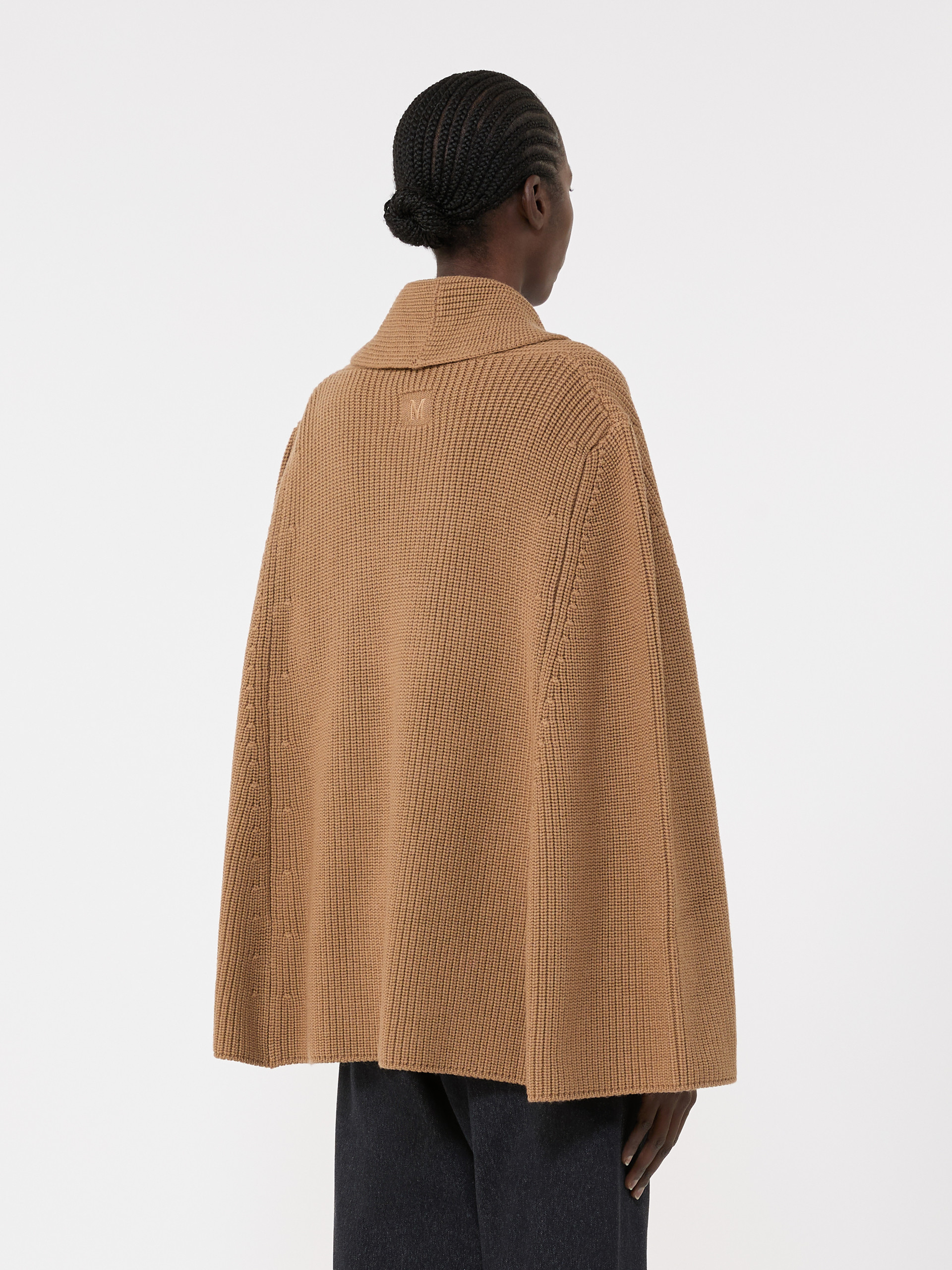 Double-breasted wool cape - CAMEL - Max Mara - 3