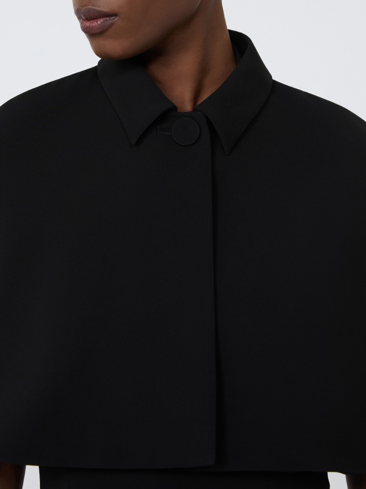 Cropped cady cape - BLACK - Max Mara - 4