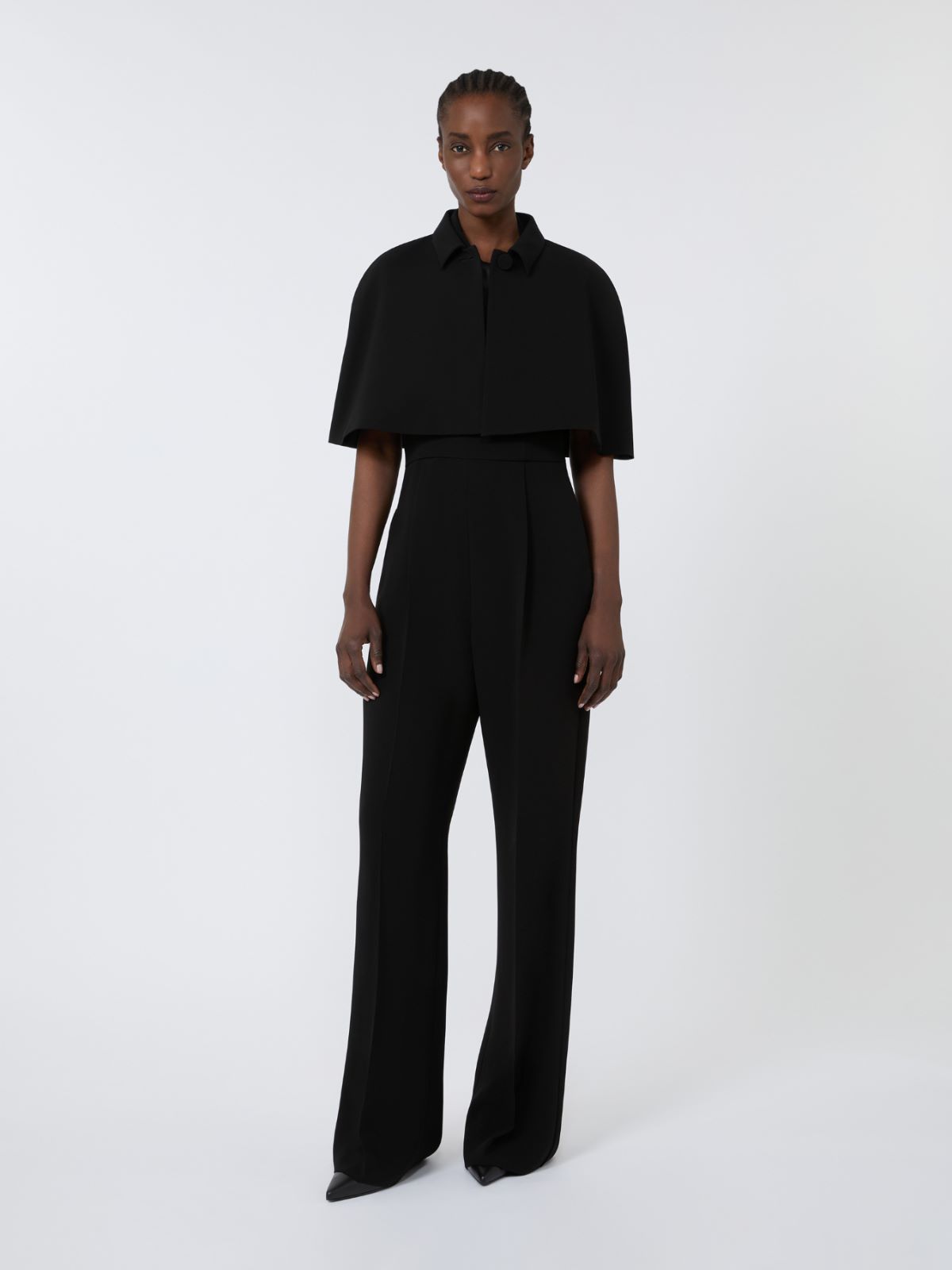 Cropped cady cape - BLACK - Max Mara