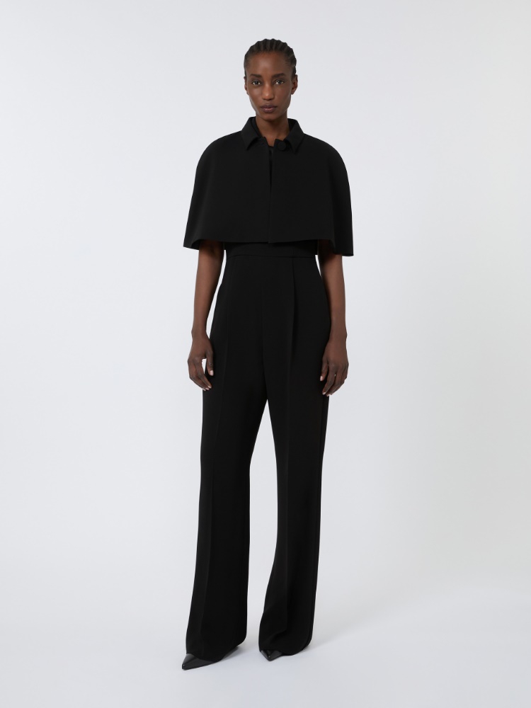 Cropped cady cape - BLACK - Max Mara - 1