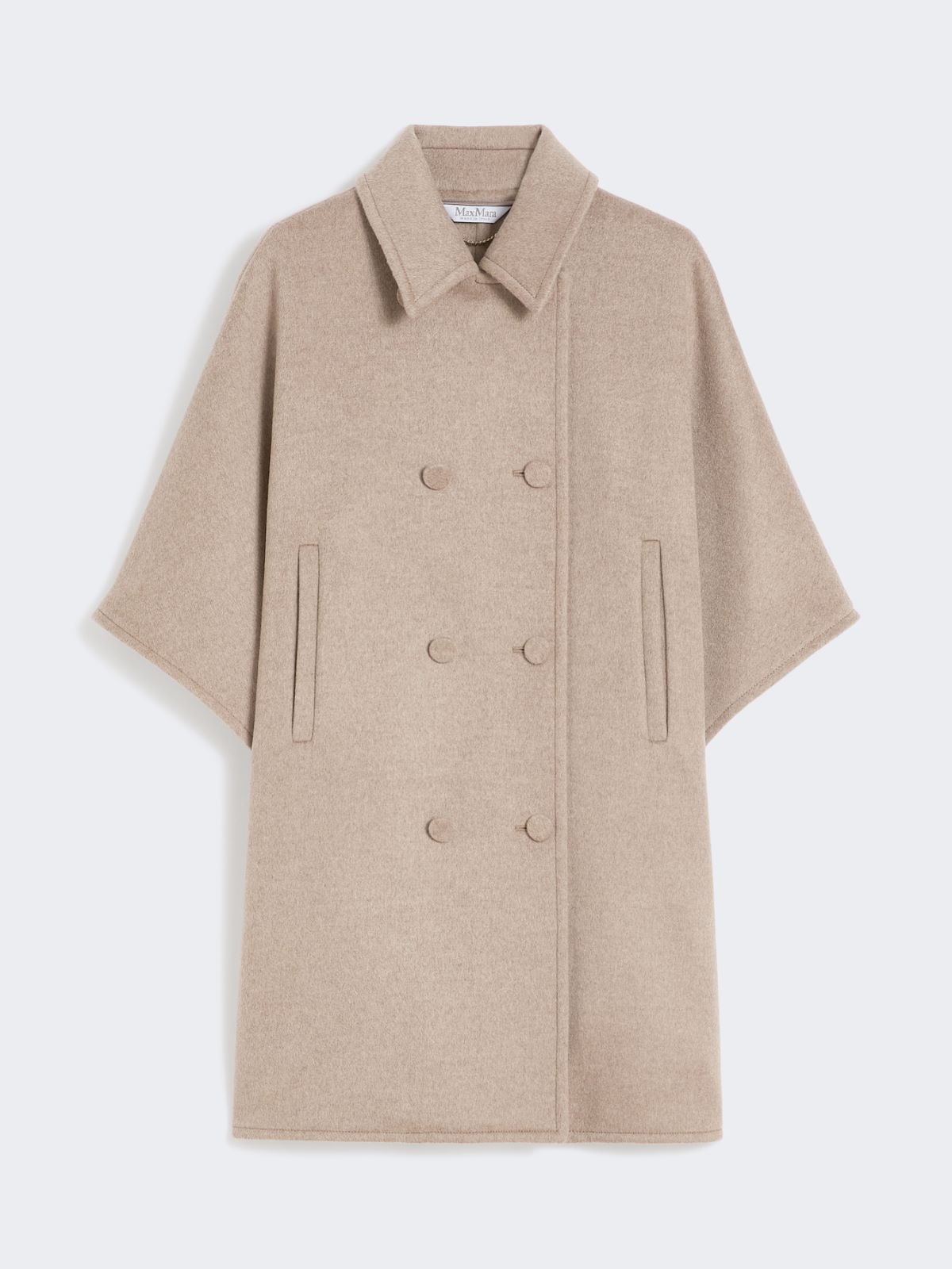 Lightweight cashmere broadcloth cape - TAWNY BRONZE BROWN - Max Mara - 6