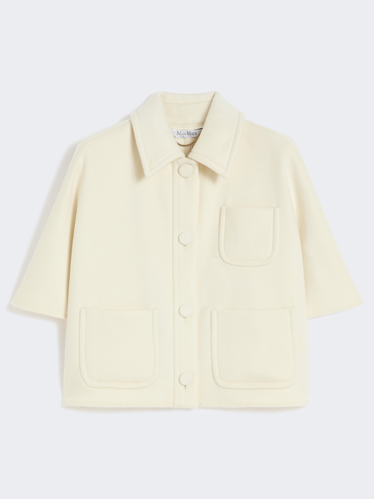 Lightweight cashmere cape - WHITE - Max Mara