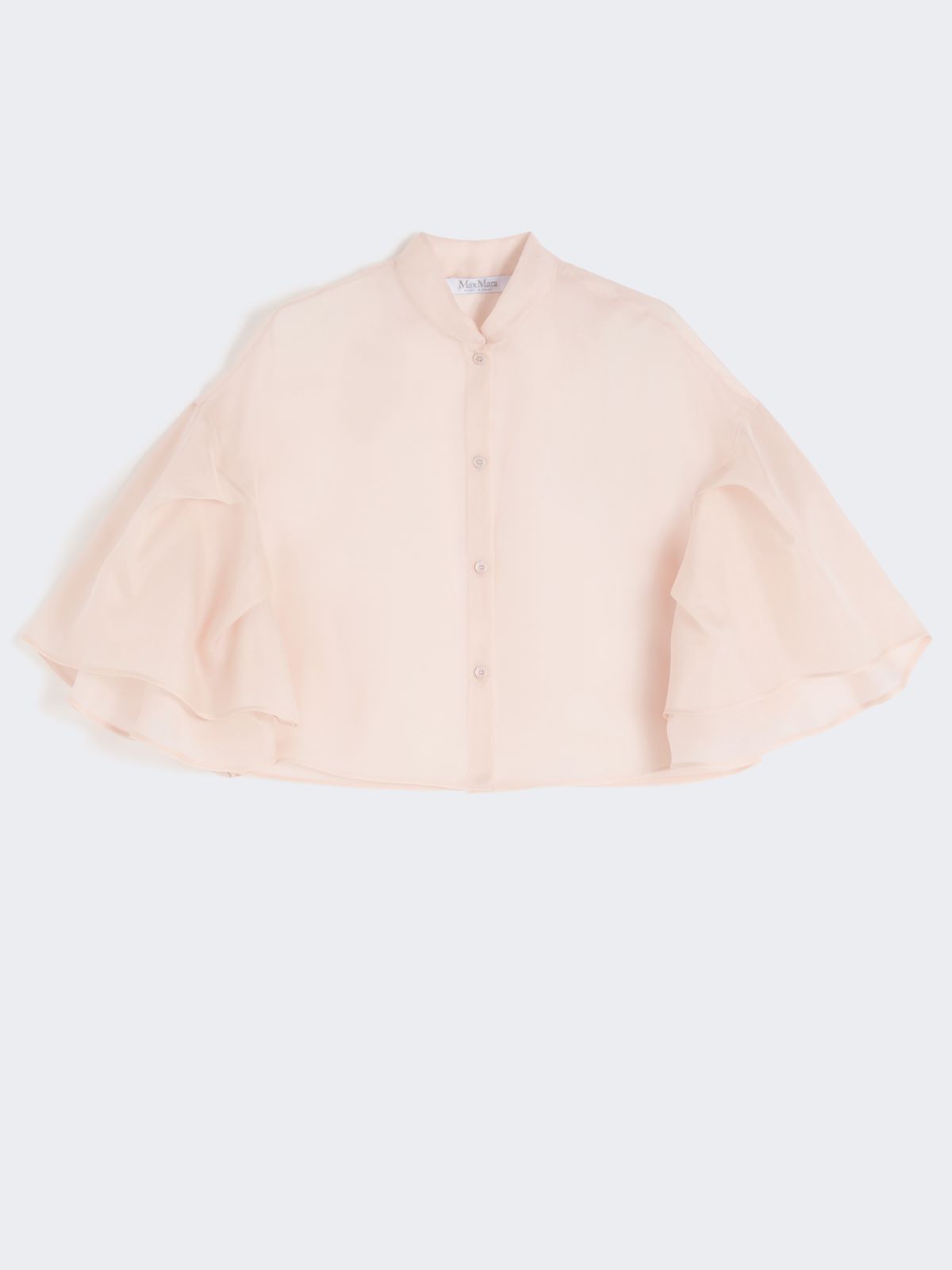 Silk organza cape - BEIGE PINK - 6