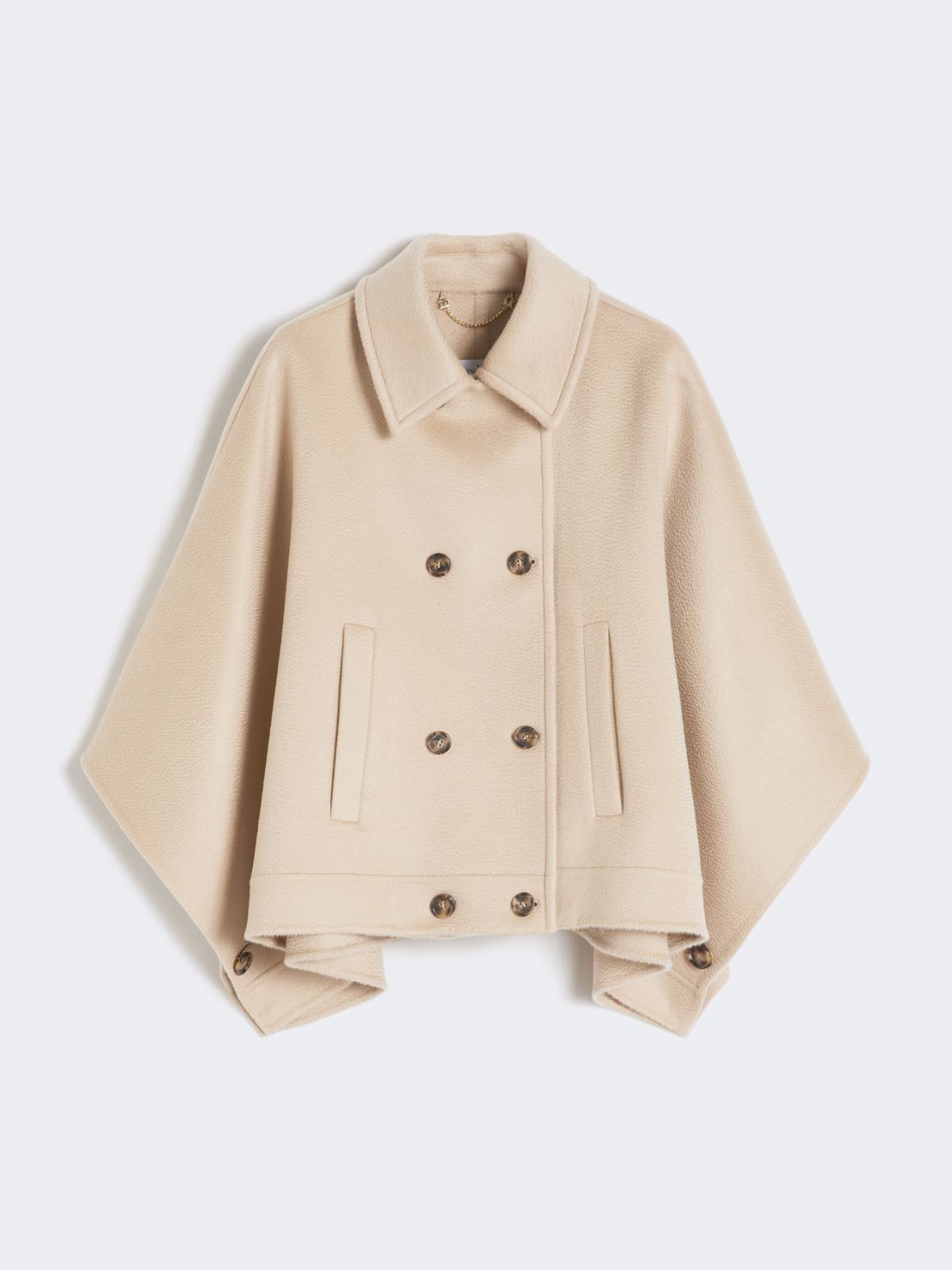 Boxy-fit cashmere cape - ALBINO - Max Mara - 5