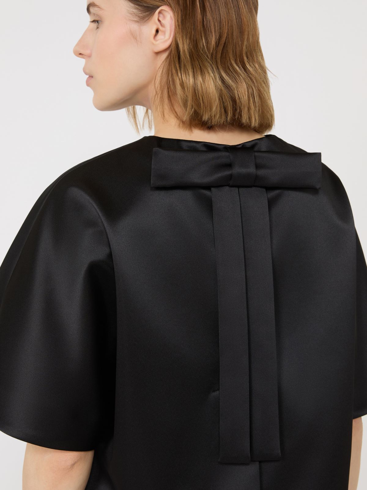 Satin cape - BLACK - Max Mara - 4