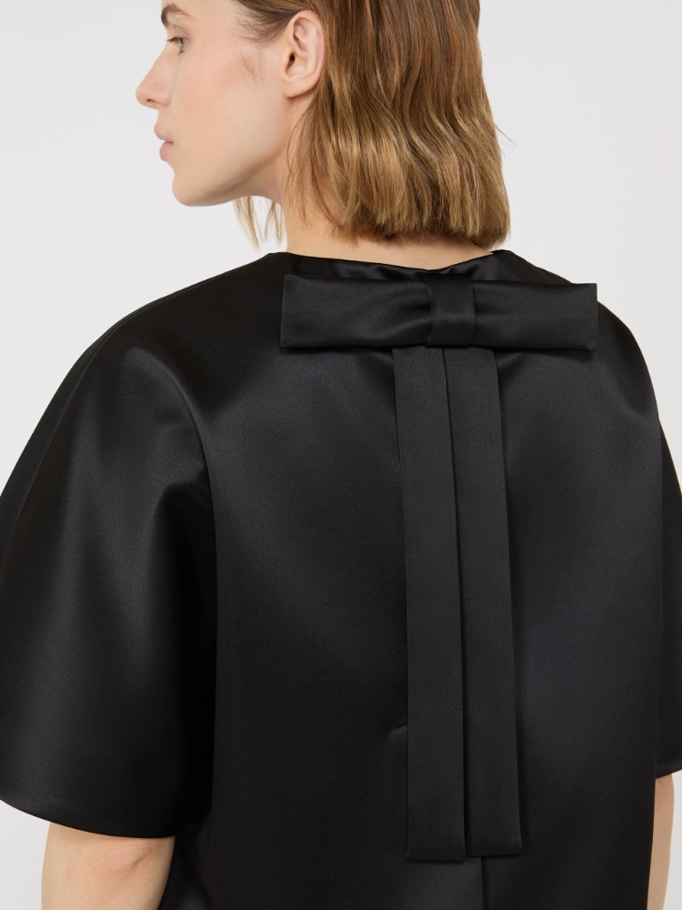 Satin cape - BLACK - Max Mara - 4