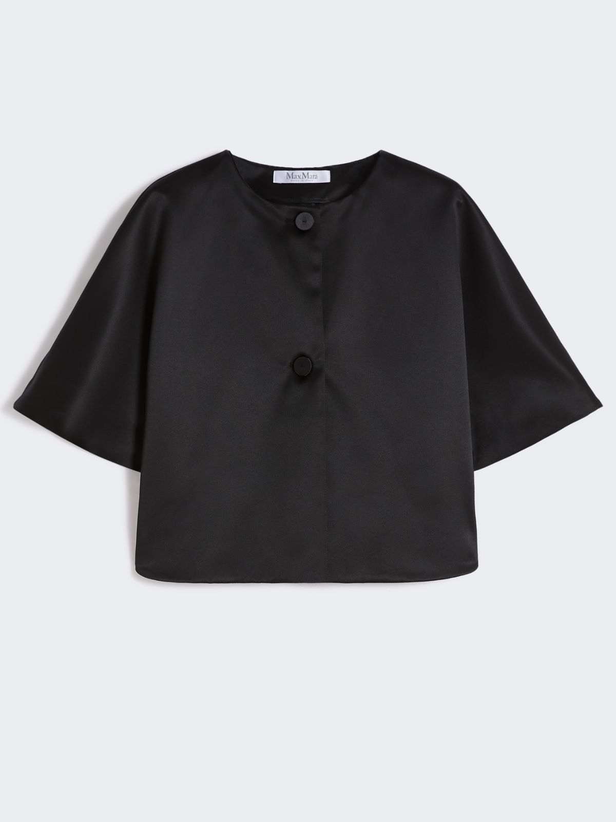 Satin cape - BLACK - Max Mara - 6