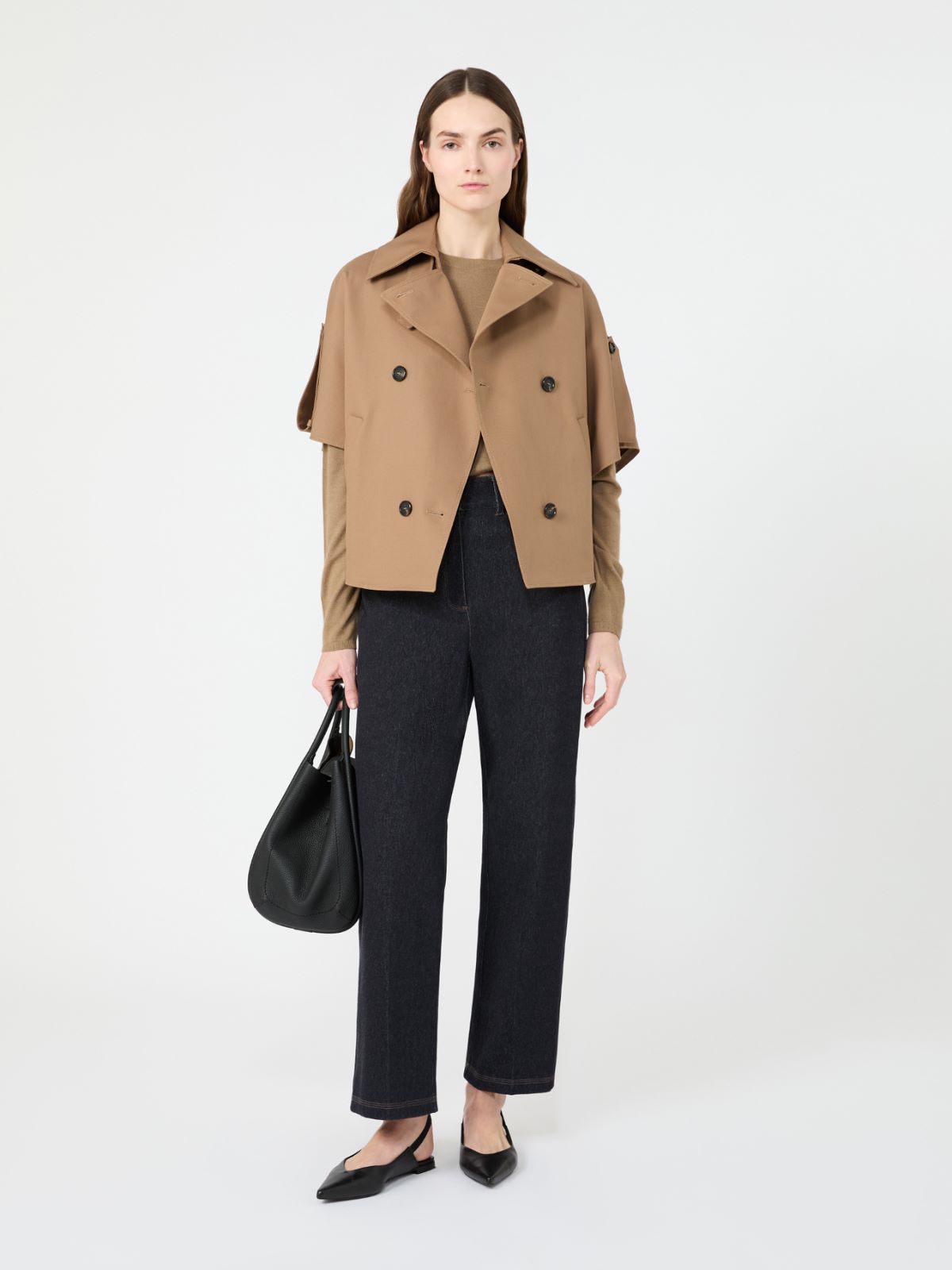 [ガランテ] ピュア コットン ケープ - COLONIAL - Max Mara