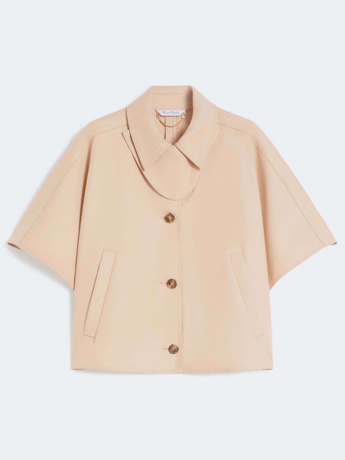 Water-repellent gabardine cape - ALBINO - Max Mara - 6