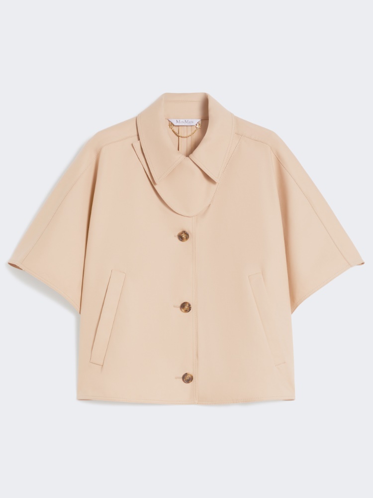 Water-repellent gabardine cape - ALBINO - Max Mara