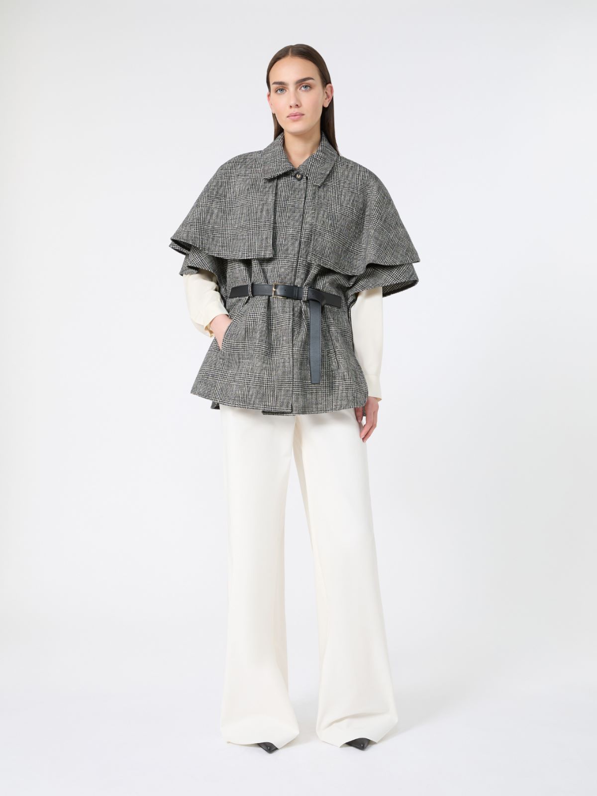 파베타 코튼 케이프 - BLACK