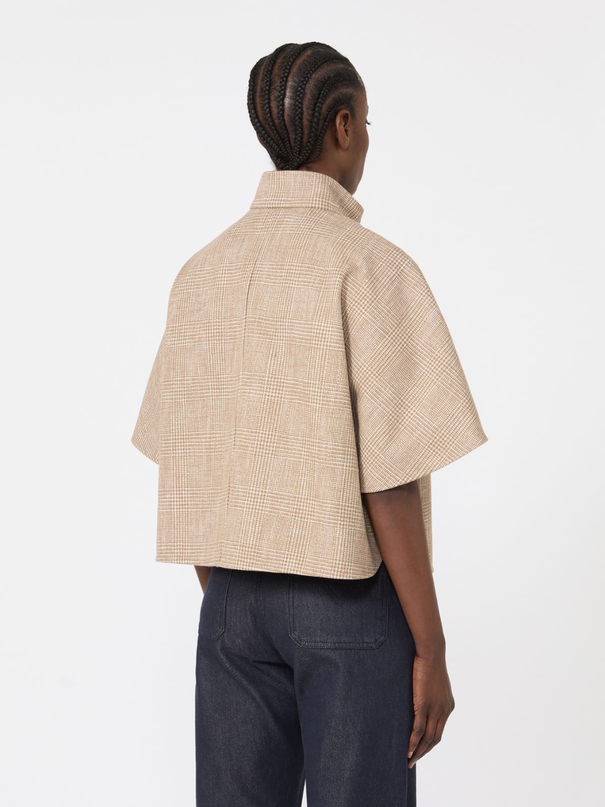 Patterned cotton cloak - TOBACCO - Max Mara - 6