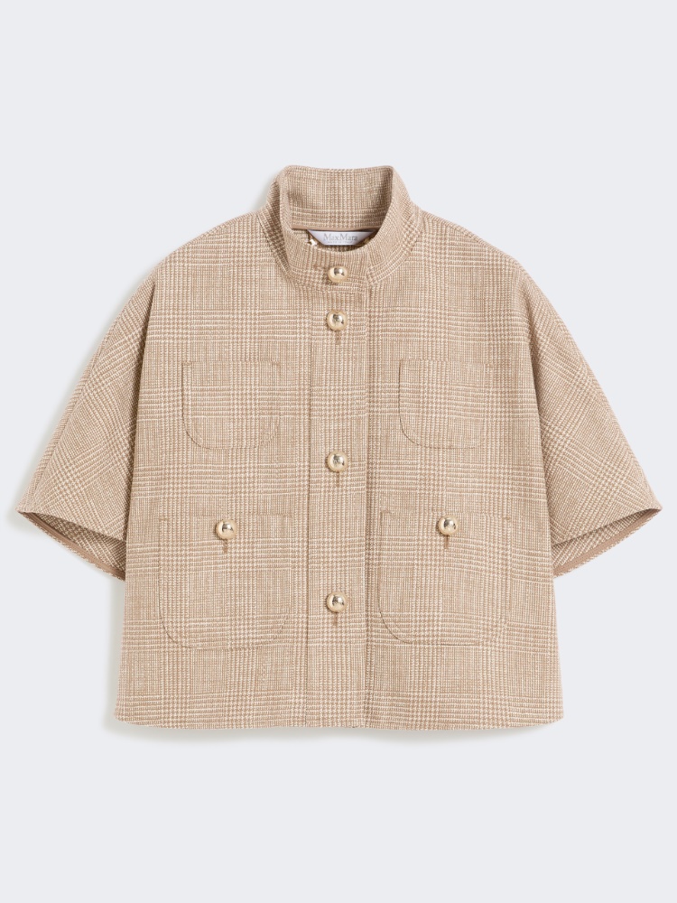 Patterned cotton cloak - TOBACCO - Max Mara