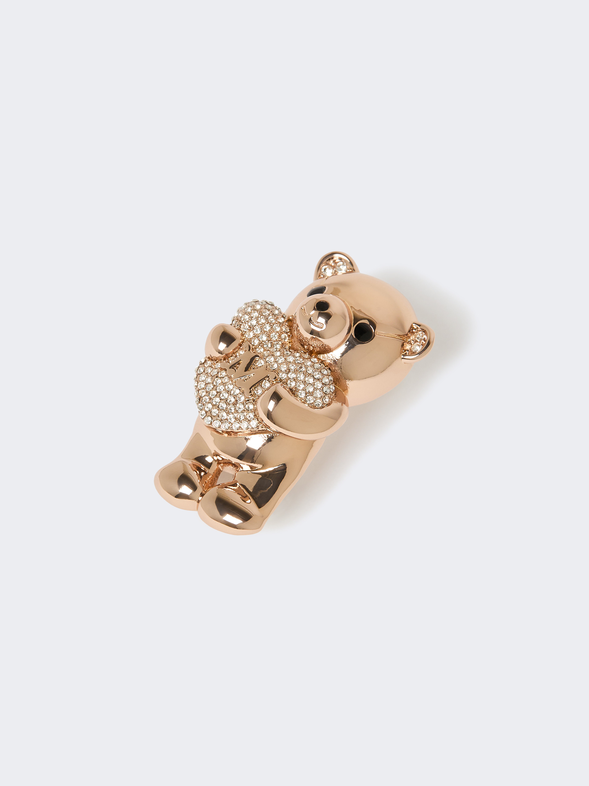 Metal brooch with rhinestones - ANTIQUE ROSE - Max Mara - 3