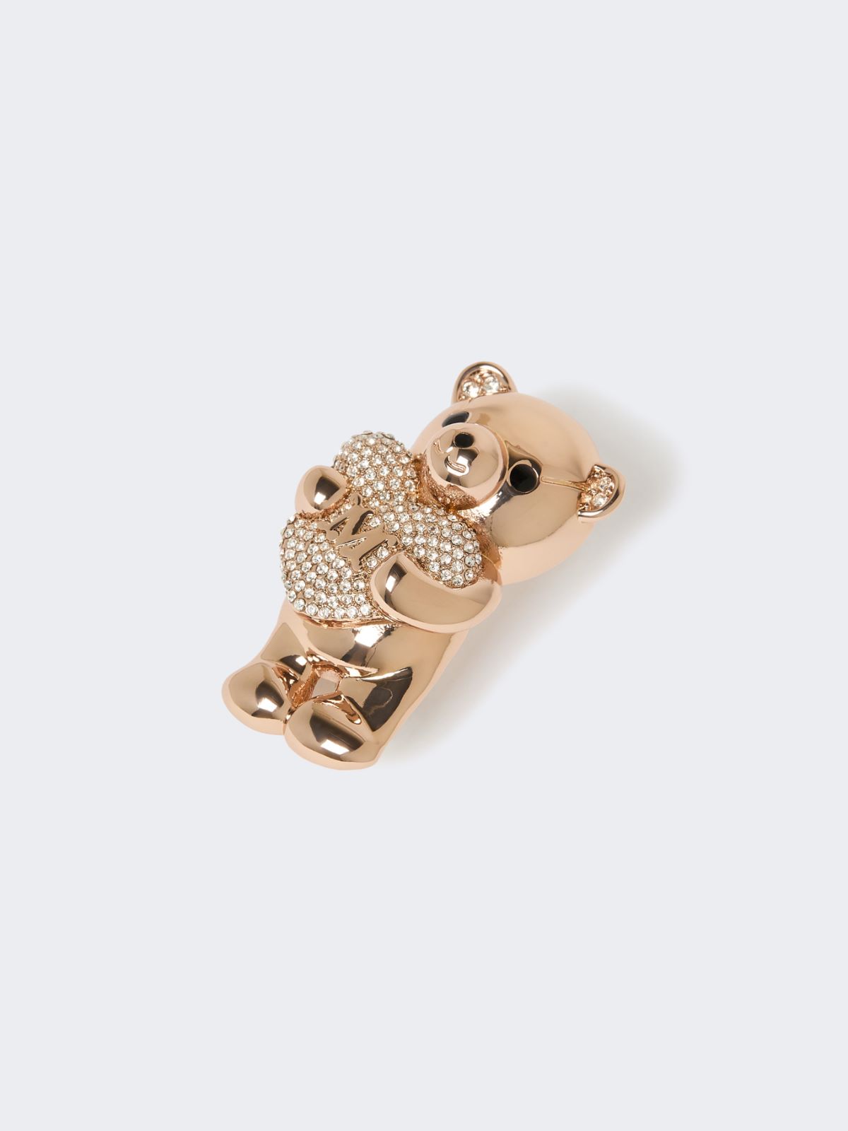 Metal brooch with rhinestones - ANTIQUE ROSE - Max Mara - 3