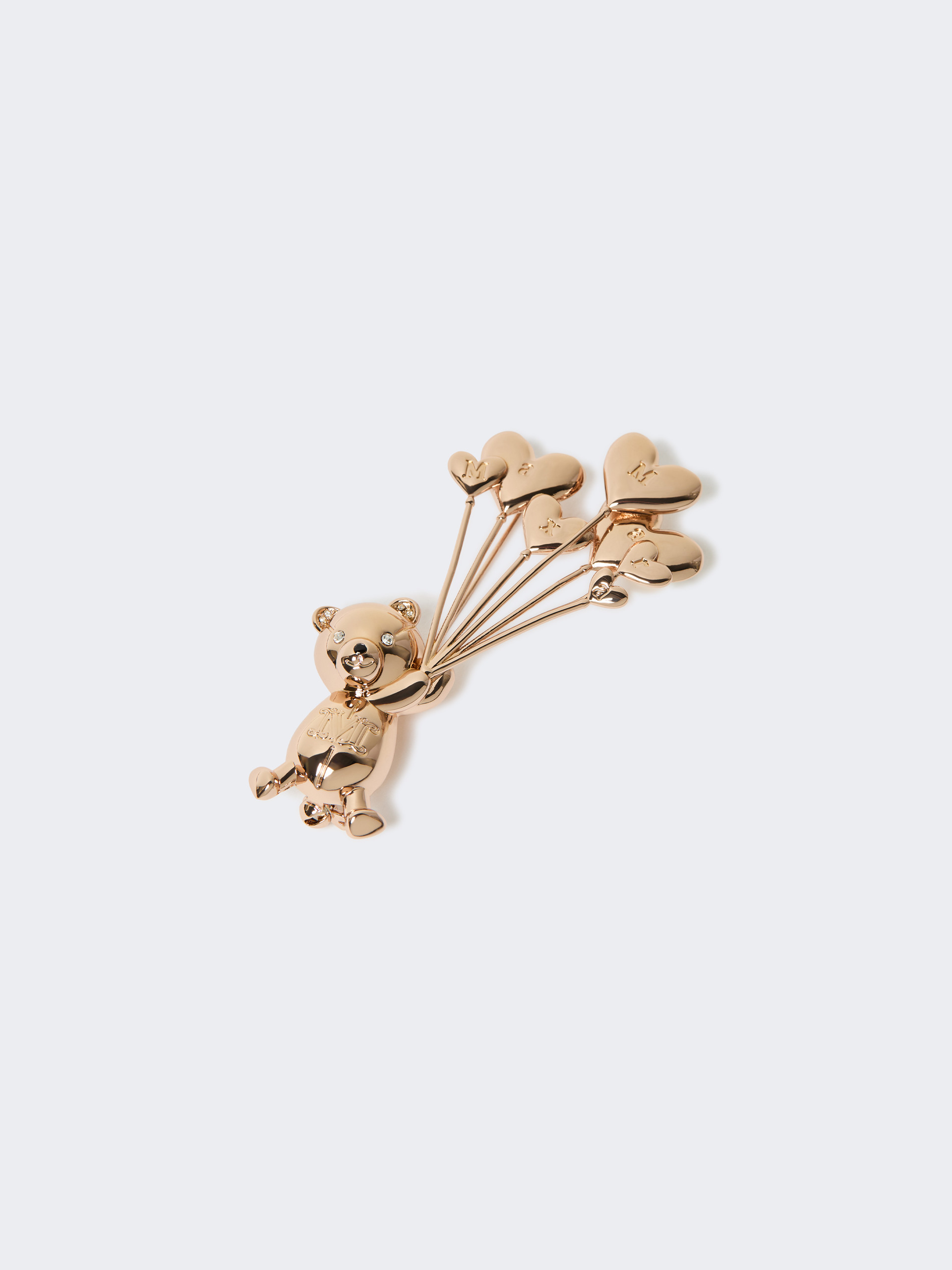 Metal brooch with rhinestones - GOLD - Max Mara - 3