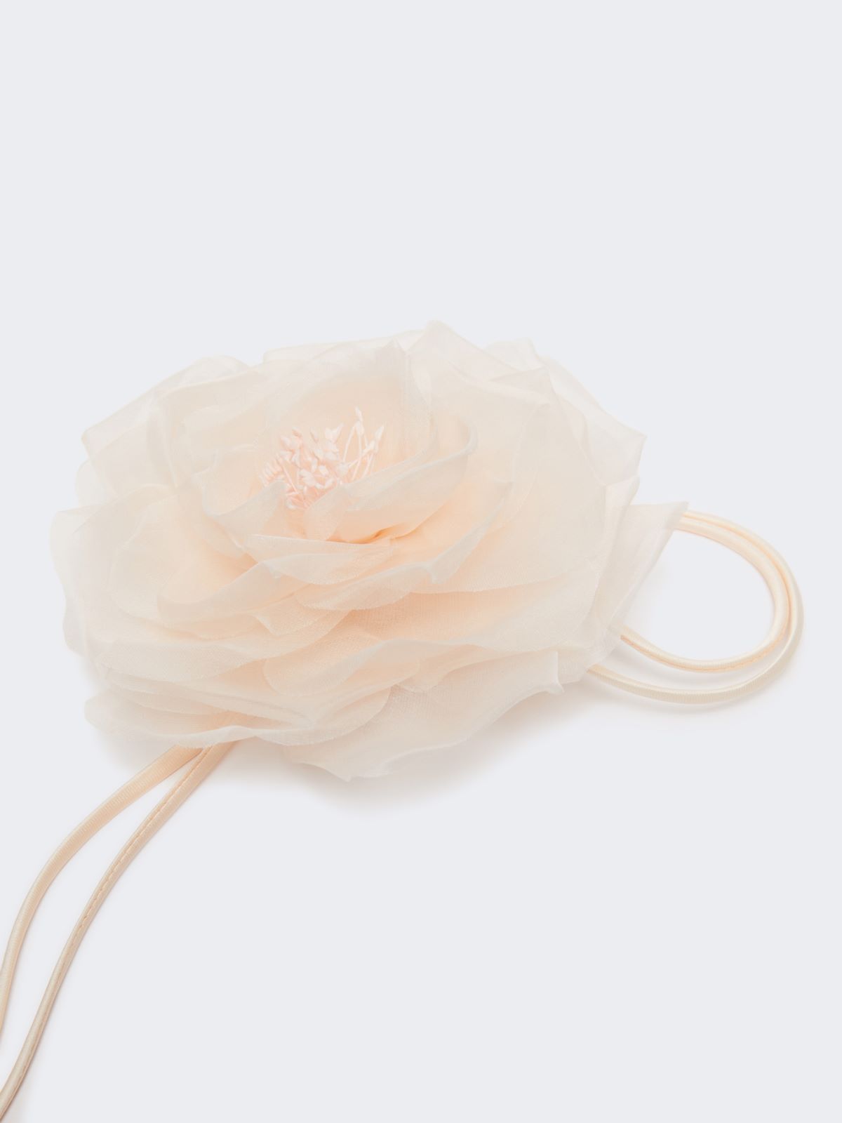 Silk chiffon flower brooch - PINK - 2