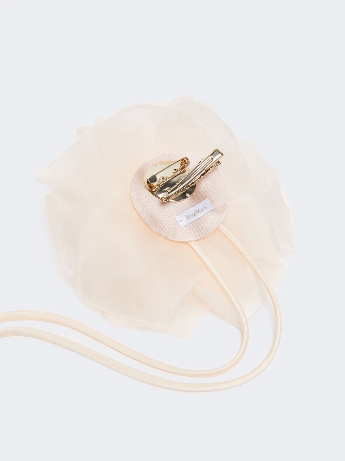 Silk chiffon flower brooch - PINK - 3