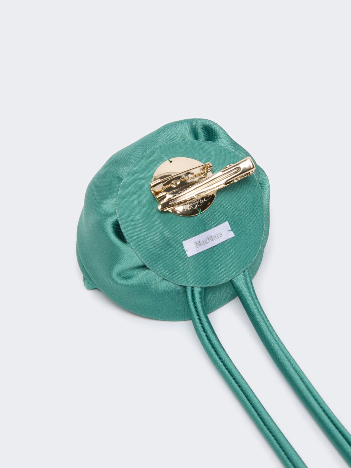 Satin flower brooch - PASTEL GREEN - Max Mara - 3