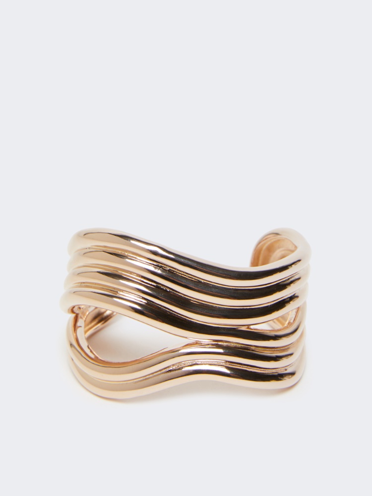 Wavy metal bracelet - BRONZE - Max Mara