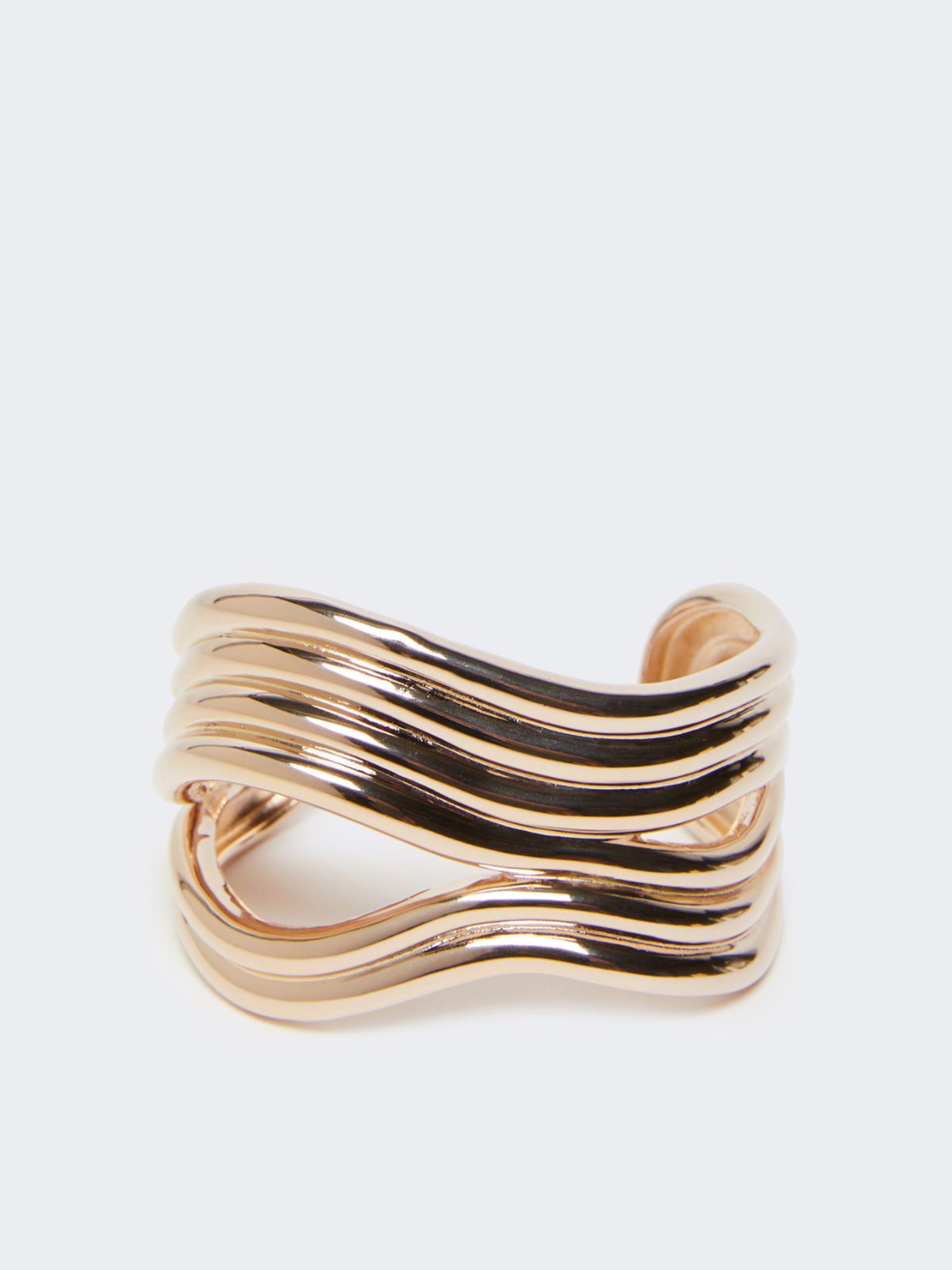 Wavy metal bracelet - BRONZE - Max Mara