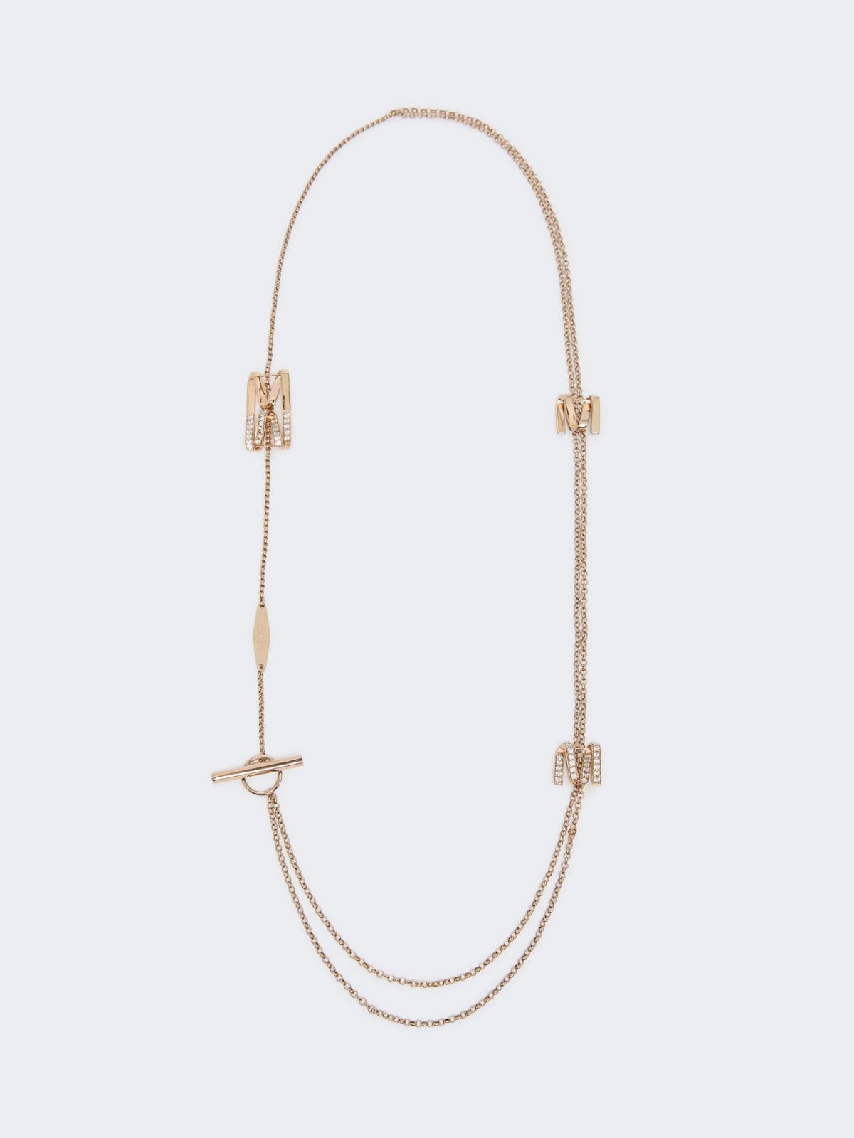 Long necklace with Monogram details - IVORY - Max Mara - 2