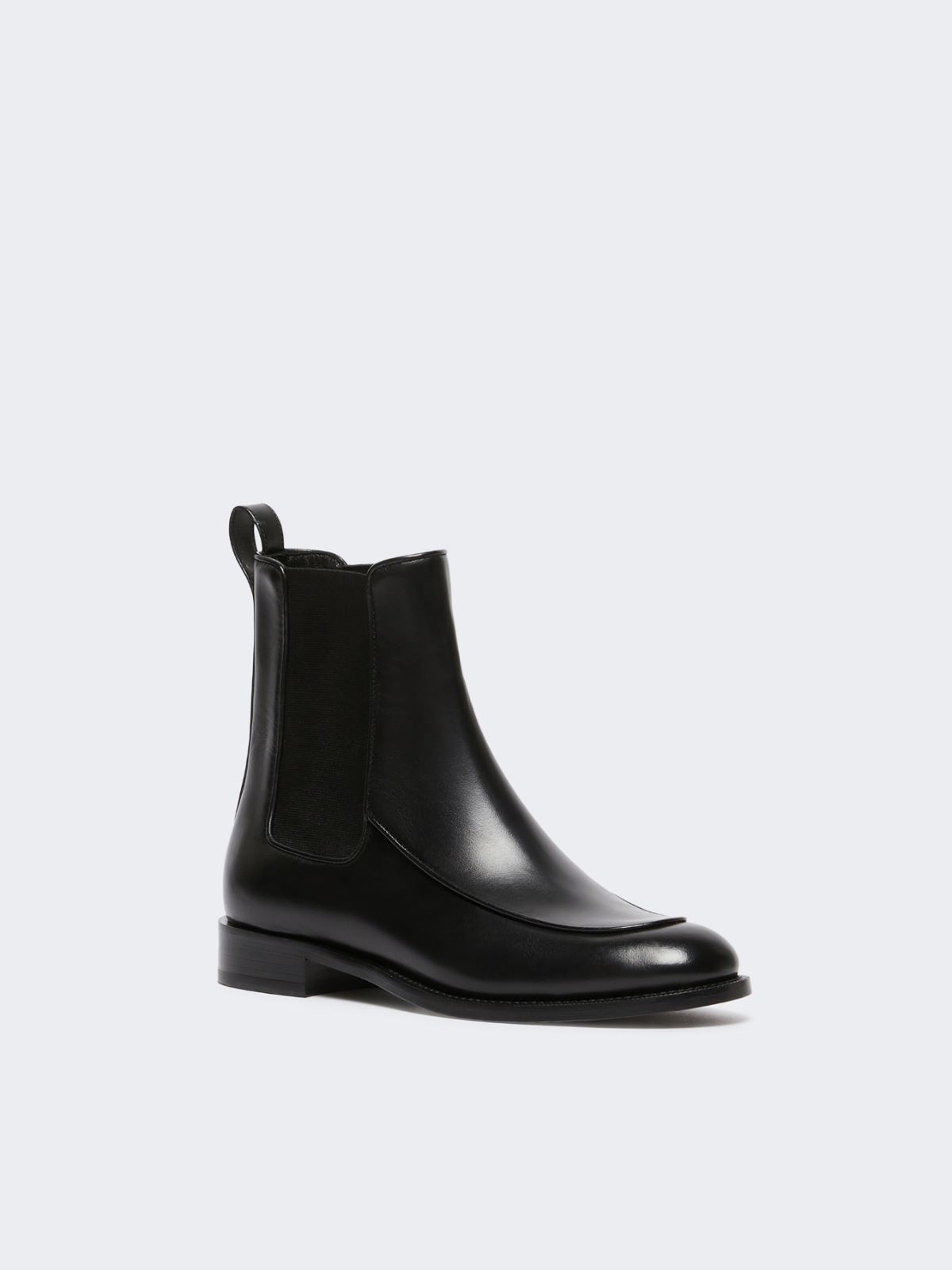 Leather Chelsea ankle boots - BLACK - Max Mara - 6