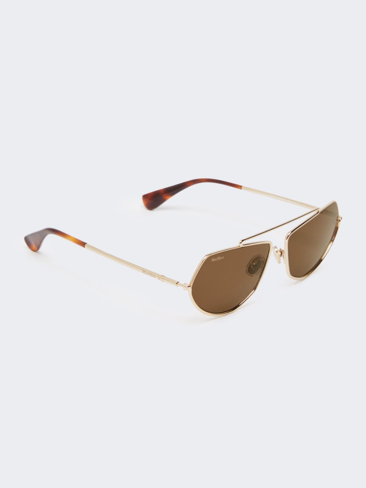 Eckige Sonnenbrille - BRAUN - Max Mara - 2