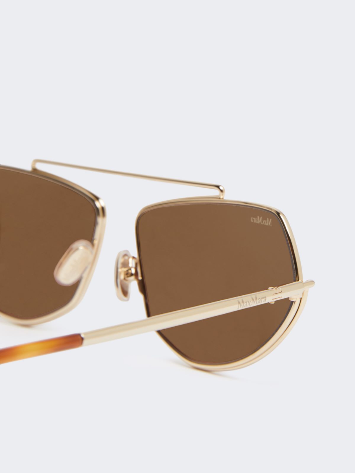 Eckige Sonnenbrille - BRAUN - Max Mara - 3