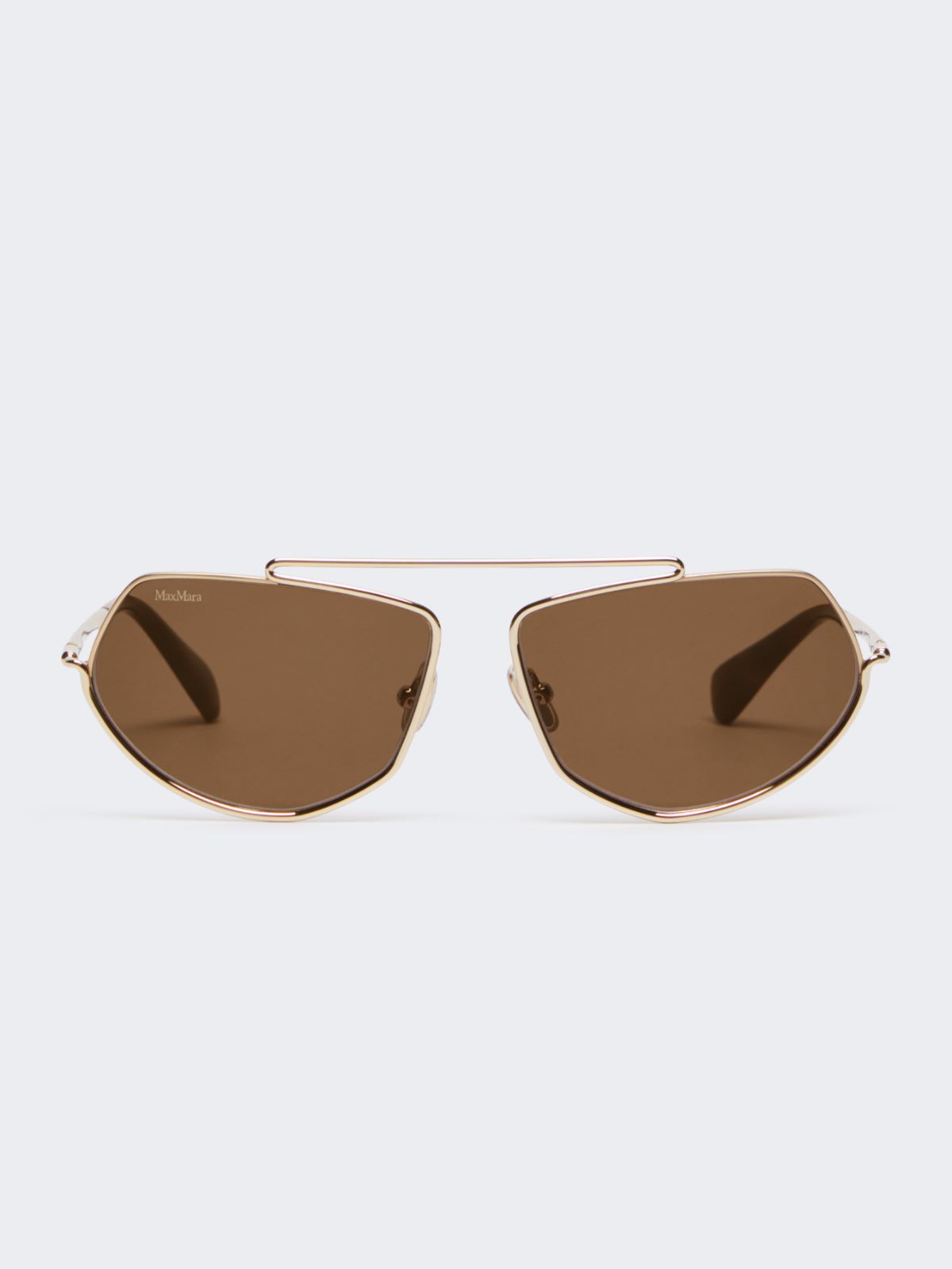 Eckige Sonnenbrille - BRAUN - Max Mara