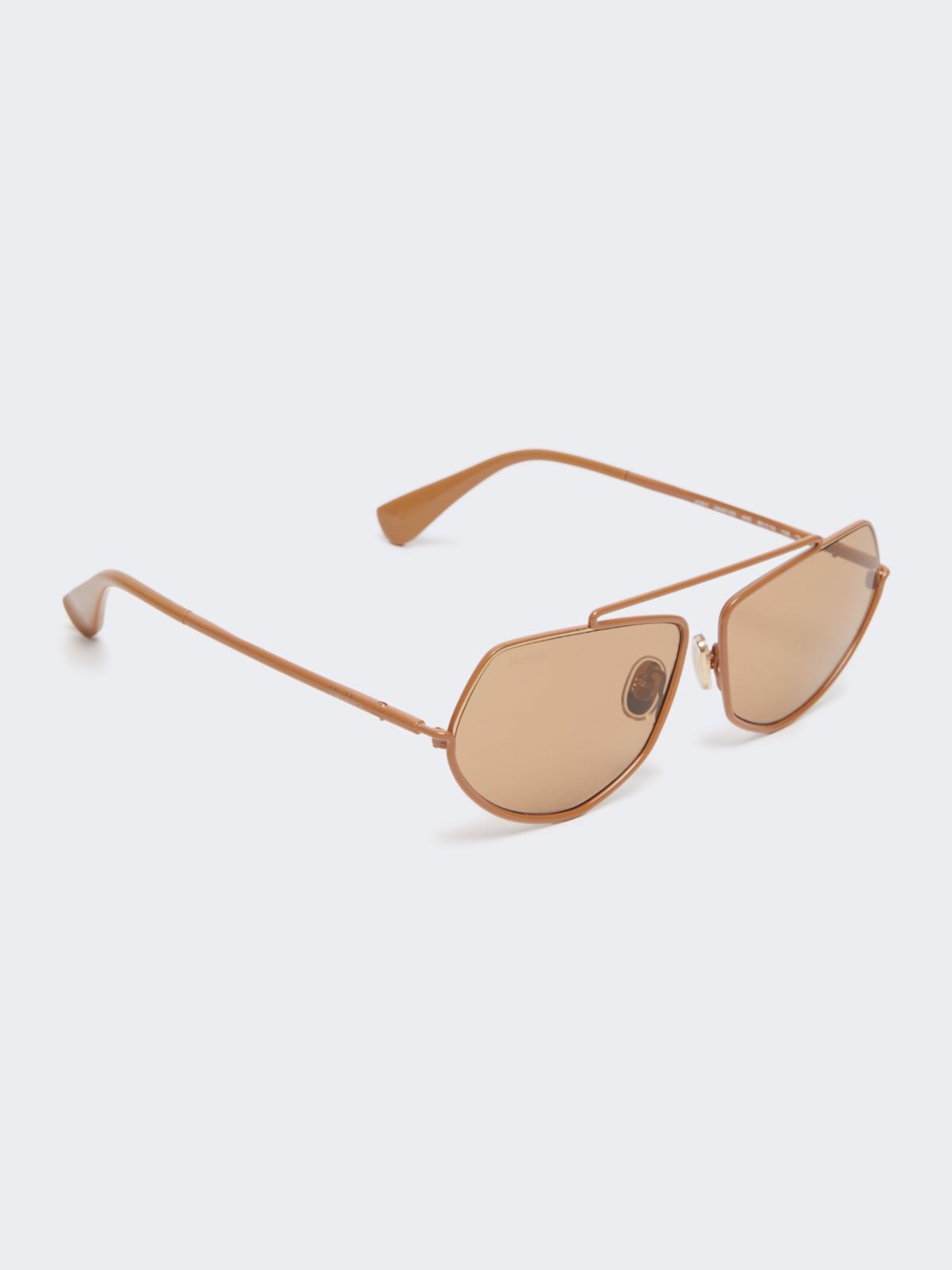 Eckige Sonnenbrille - KAMEL - Max Mara - 2