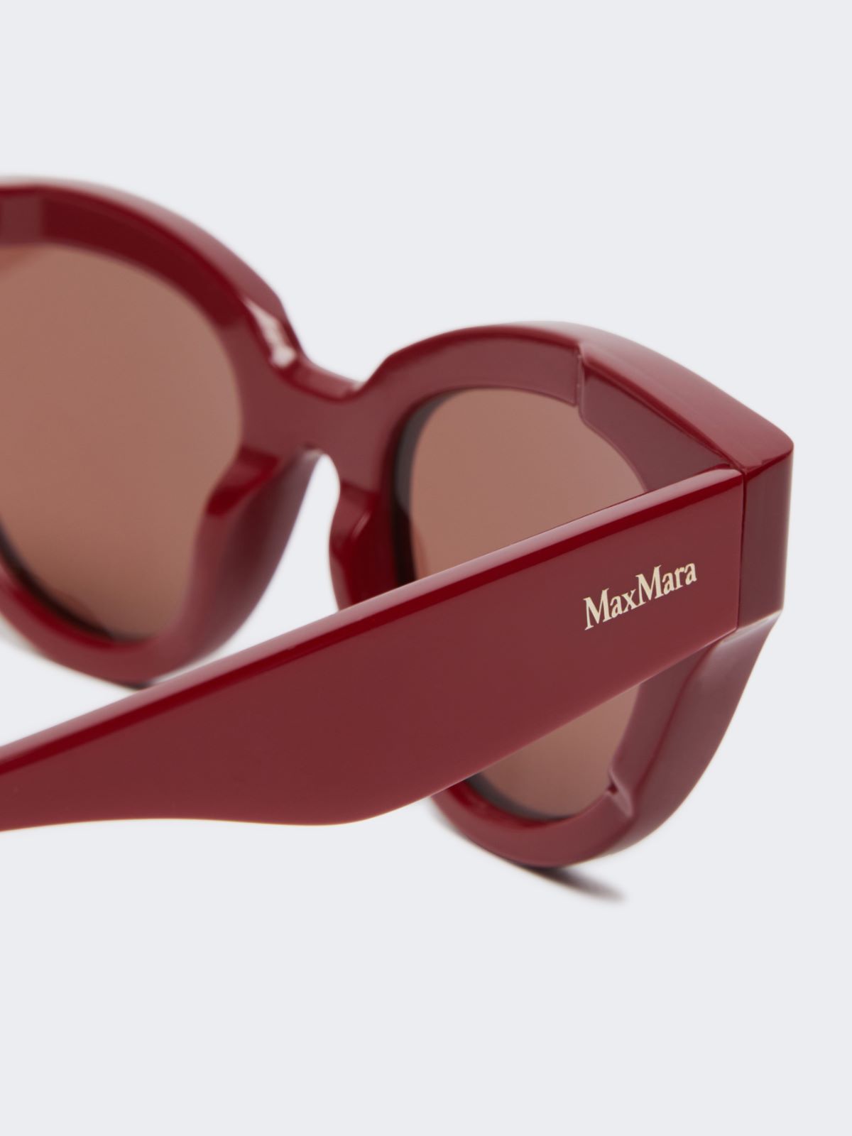 Okulary przeciwsłoneczne motylki oversize - CZERWONY - Max Mara - 3