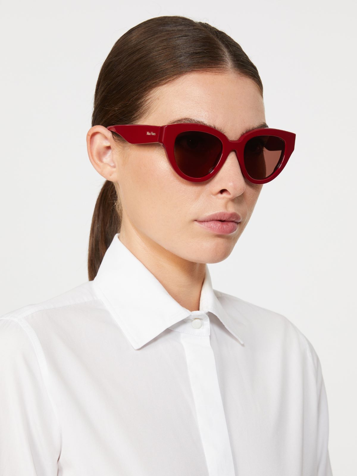 Oversized butterfly sunglasses - RED - Max Mara