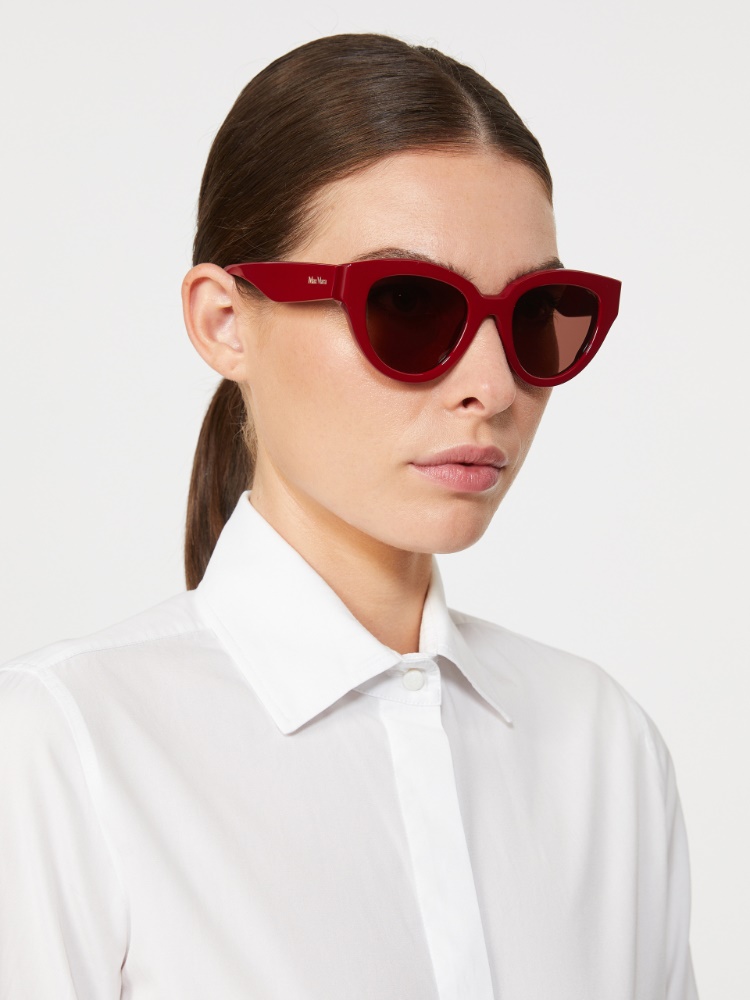Oversized butterfly sunglasses - RED - Max Mara